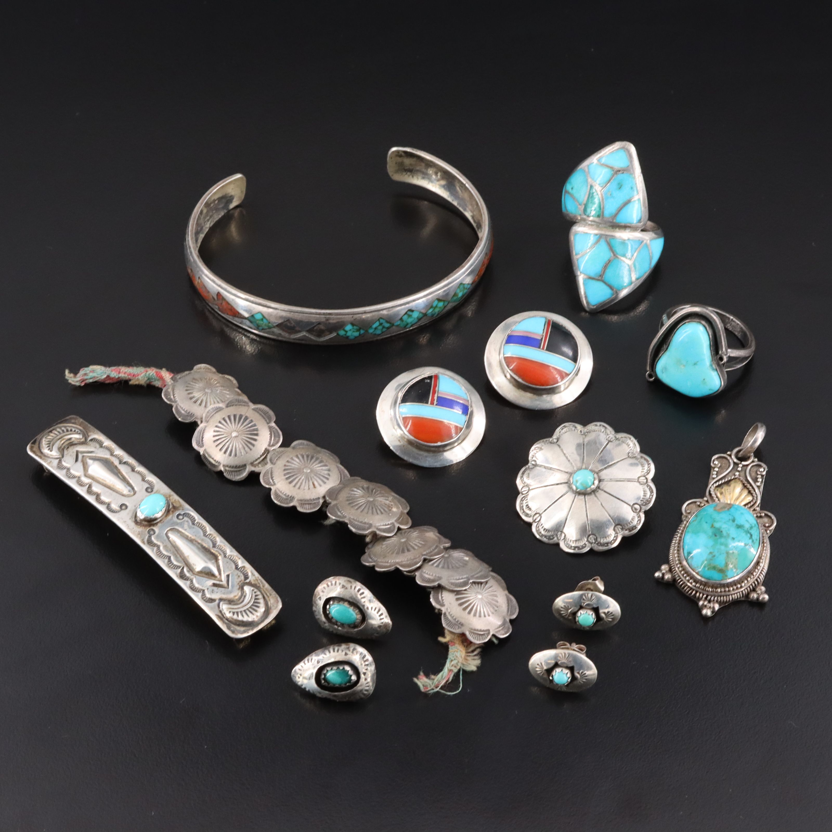 Vintage/Antique Native American Sterling Jewelry Collection