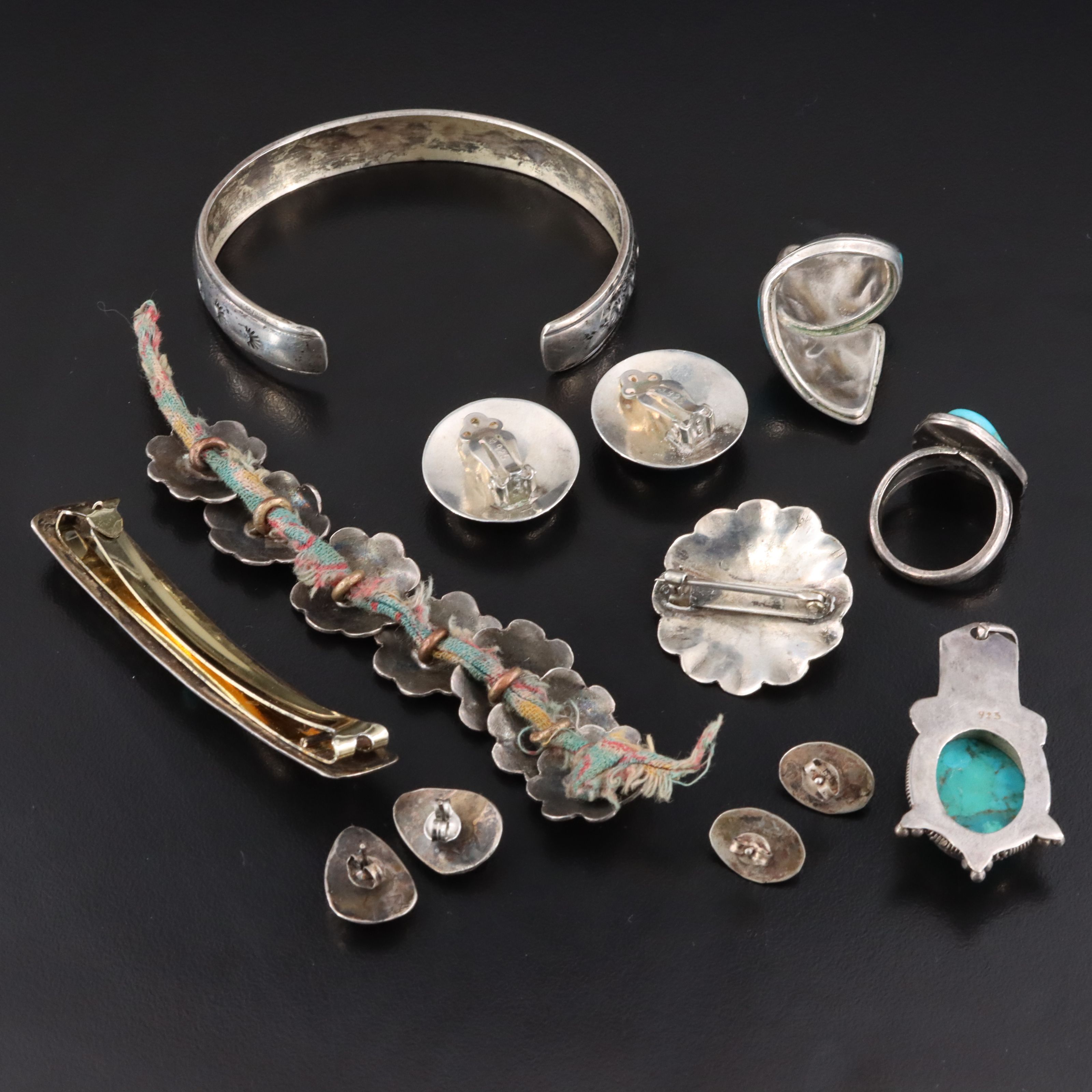 Vintage/Antique Native American Sterling Jewelry Collection