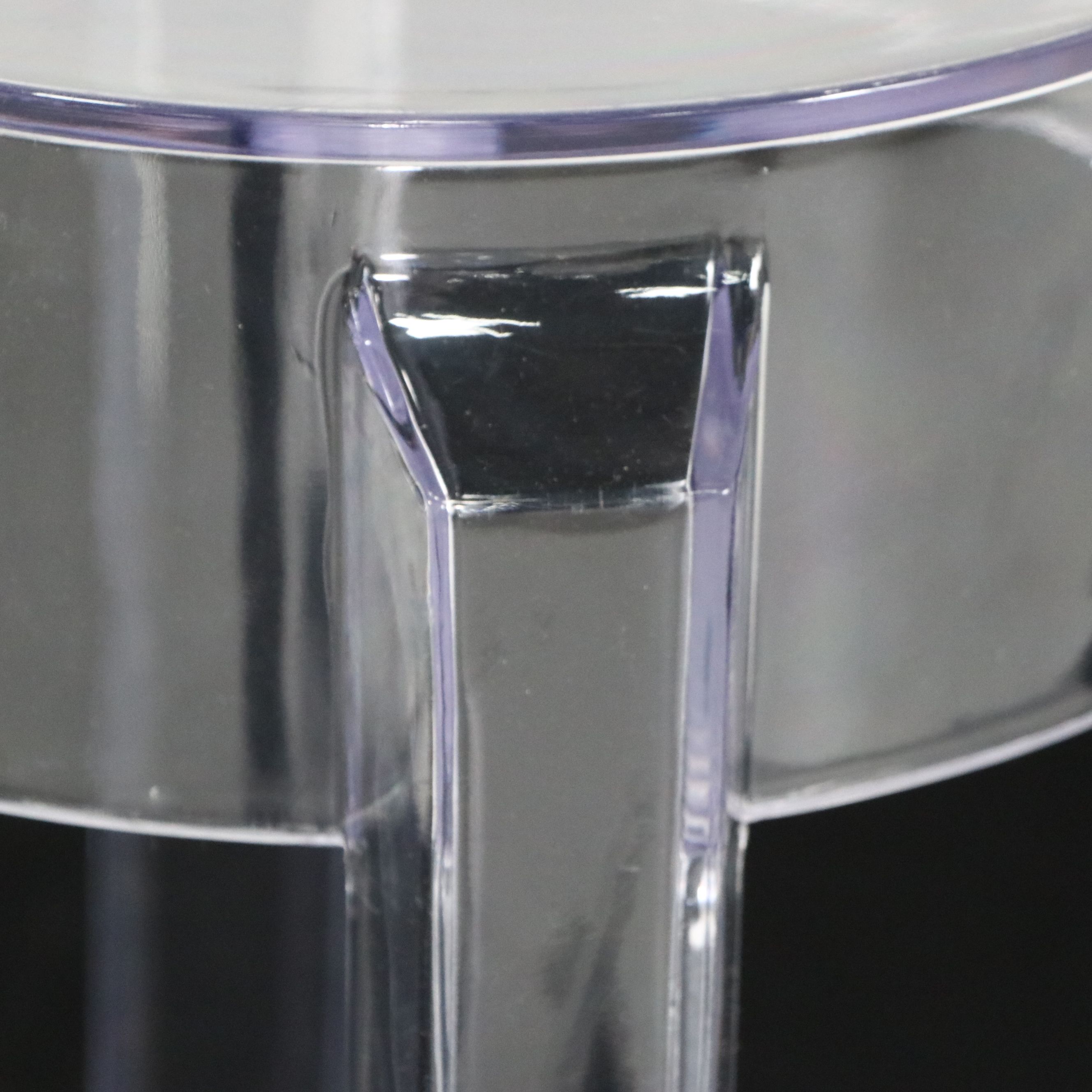 Pair of "Charles Ghost" Style Clear Acrylic Barstools