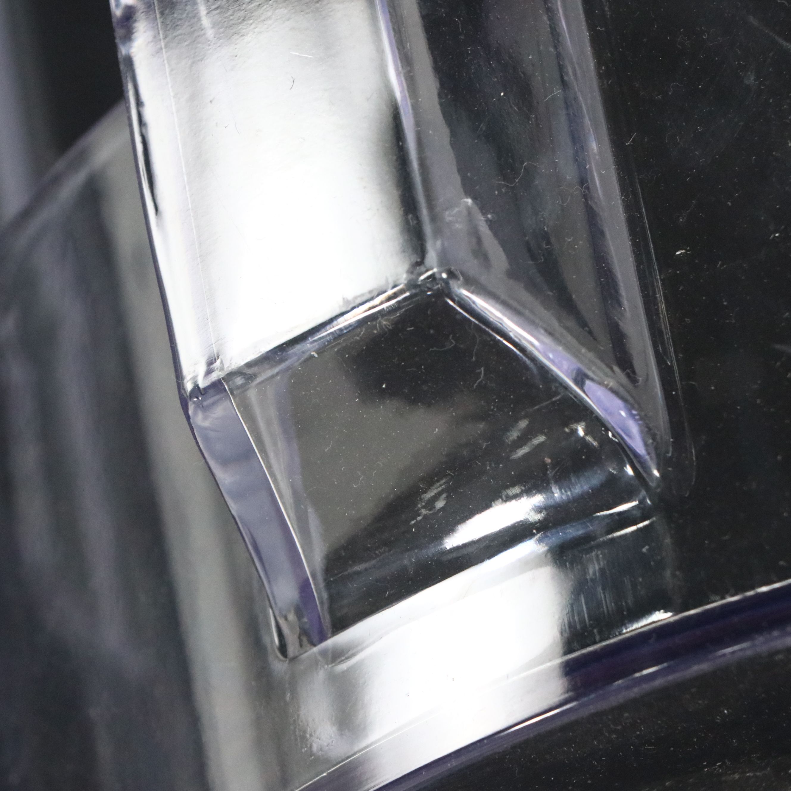 Pair of "Charles Ghost" Style Clear Acrylic Barstools