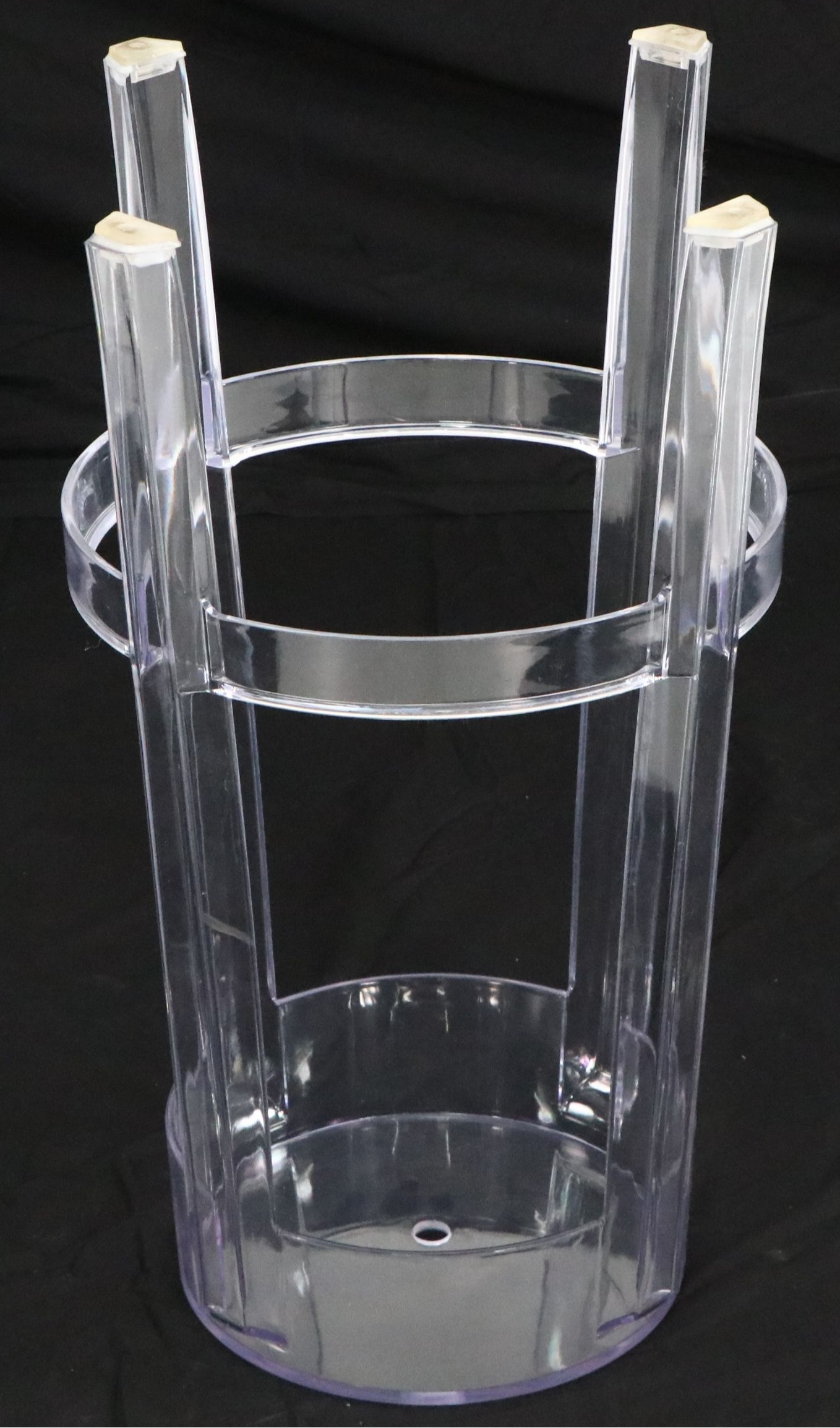 Pair of "Charles Ghost" Style Clear Acrylic Barstools