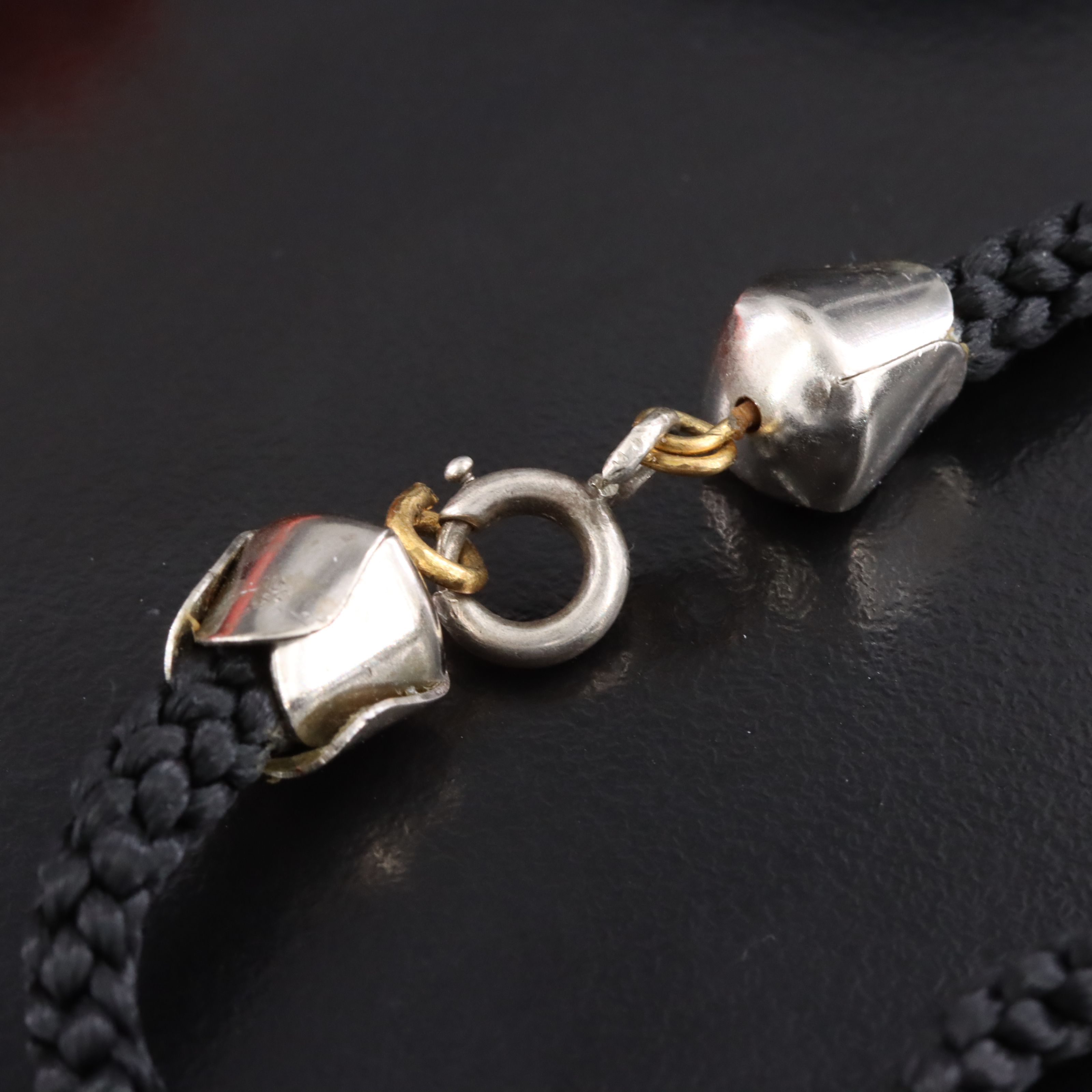 Antique Coral Branch and Cord Necklace