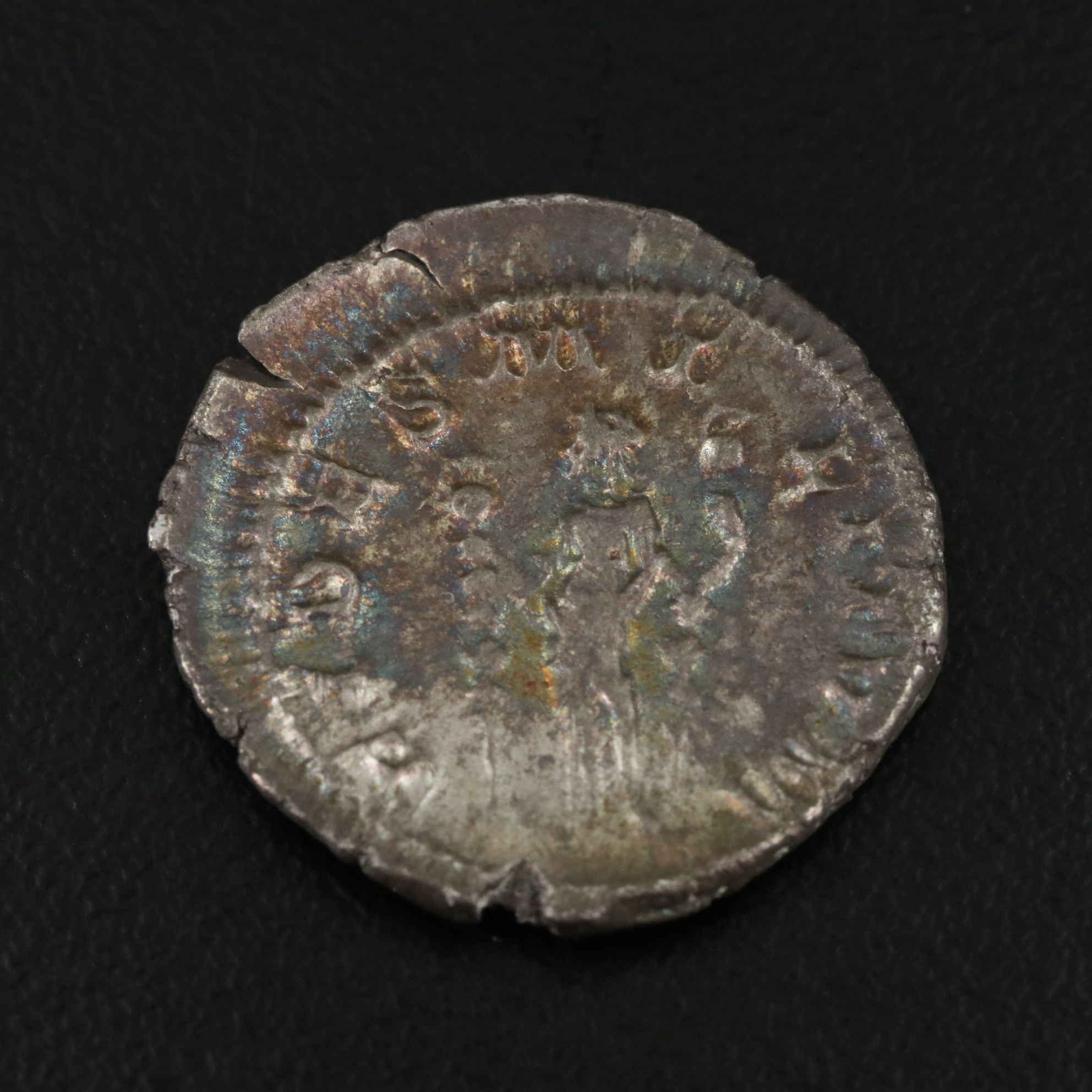 Ancient Roman Imperial AR Denarius Coin of Maximinus I, ca. 235 A.D.
