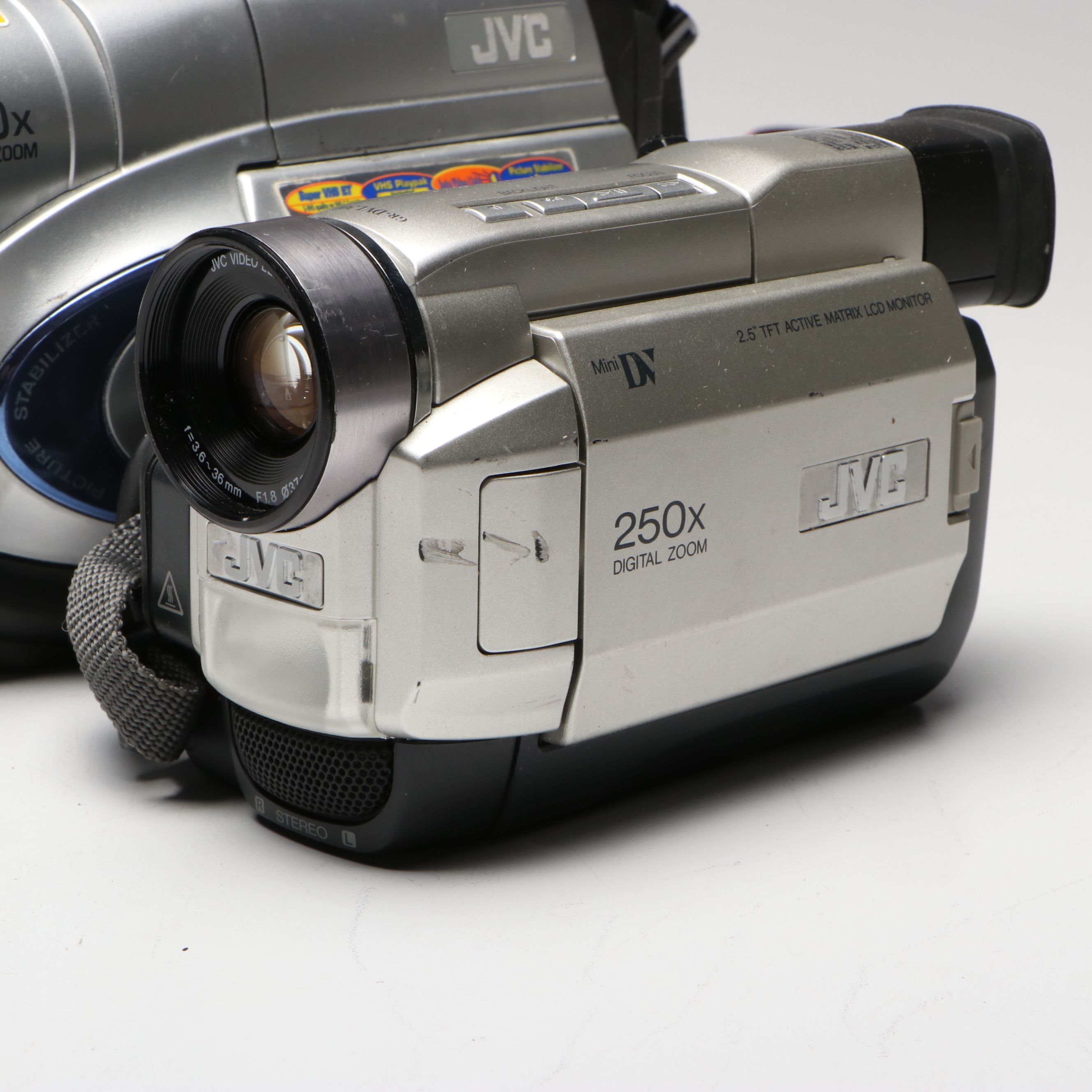 JVC Color Video Camera CV-F503 with Camcorders, Late 20th C.