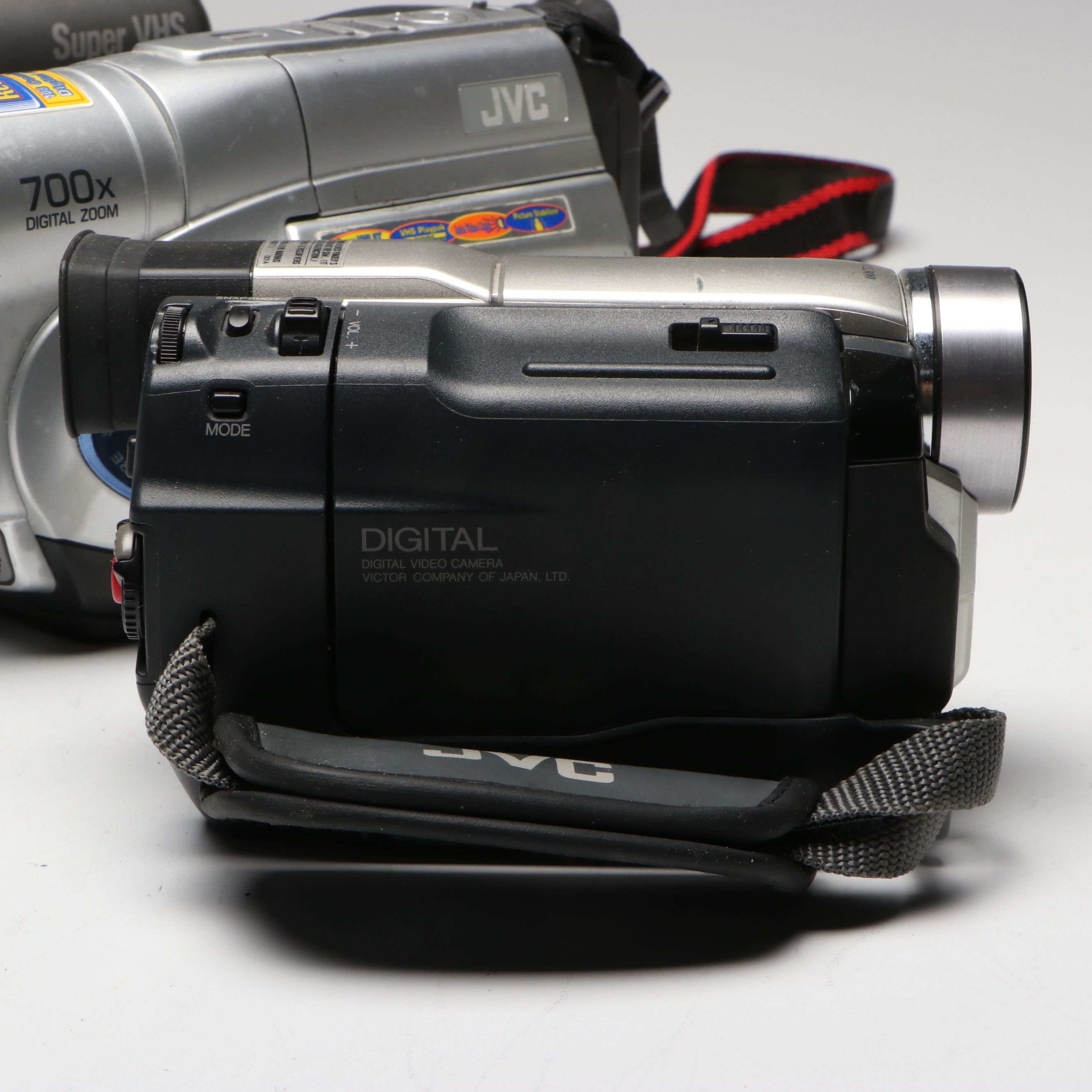 JVC Color Video Camera CV-F503 with Camcorders, Late 20th C.