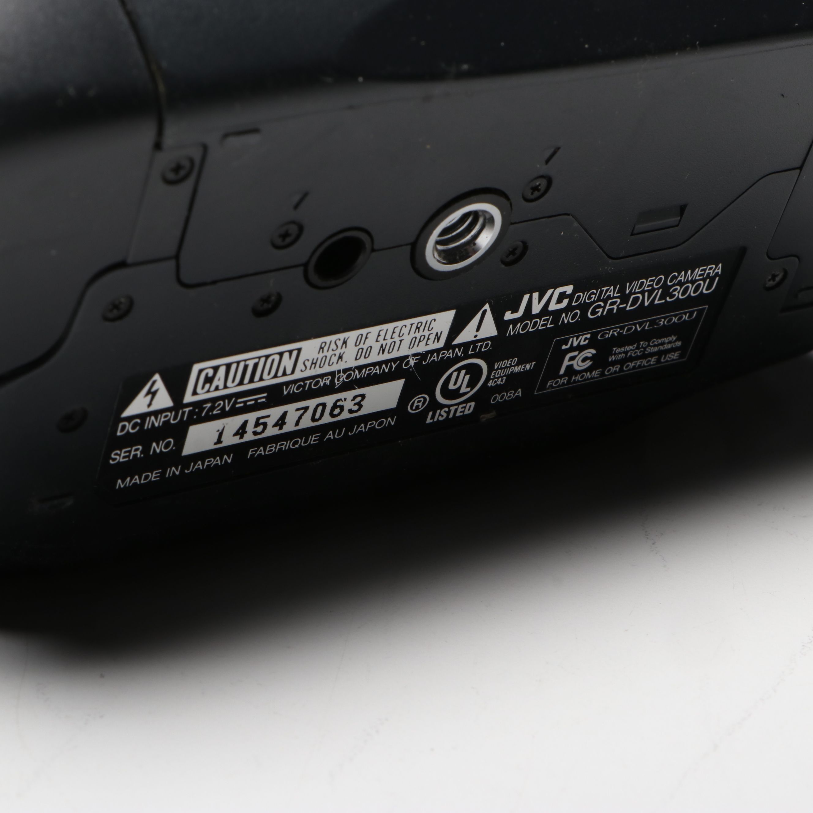 JVC Color Video Camera CV-F503 with Camcorders, Late 20th C.