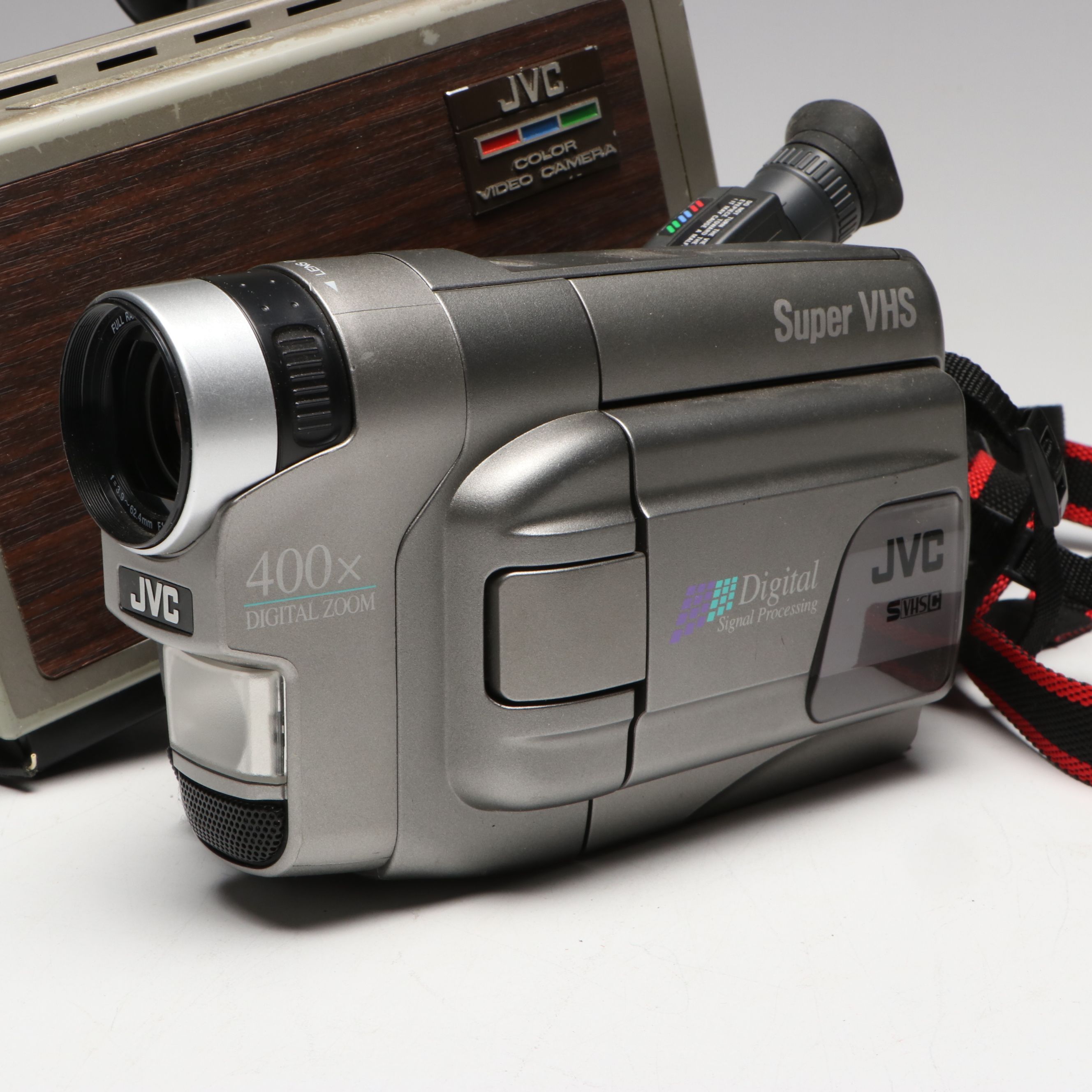 JVC Color Video Camera CV-F503 with Camcorders, Late 20th C.