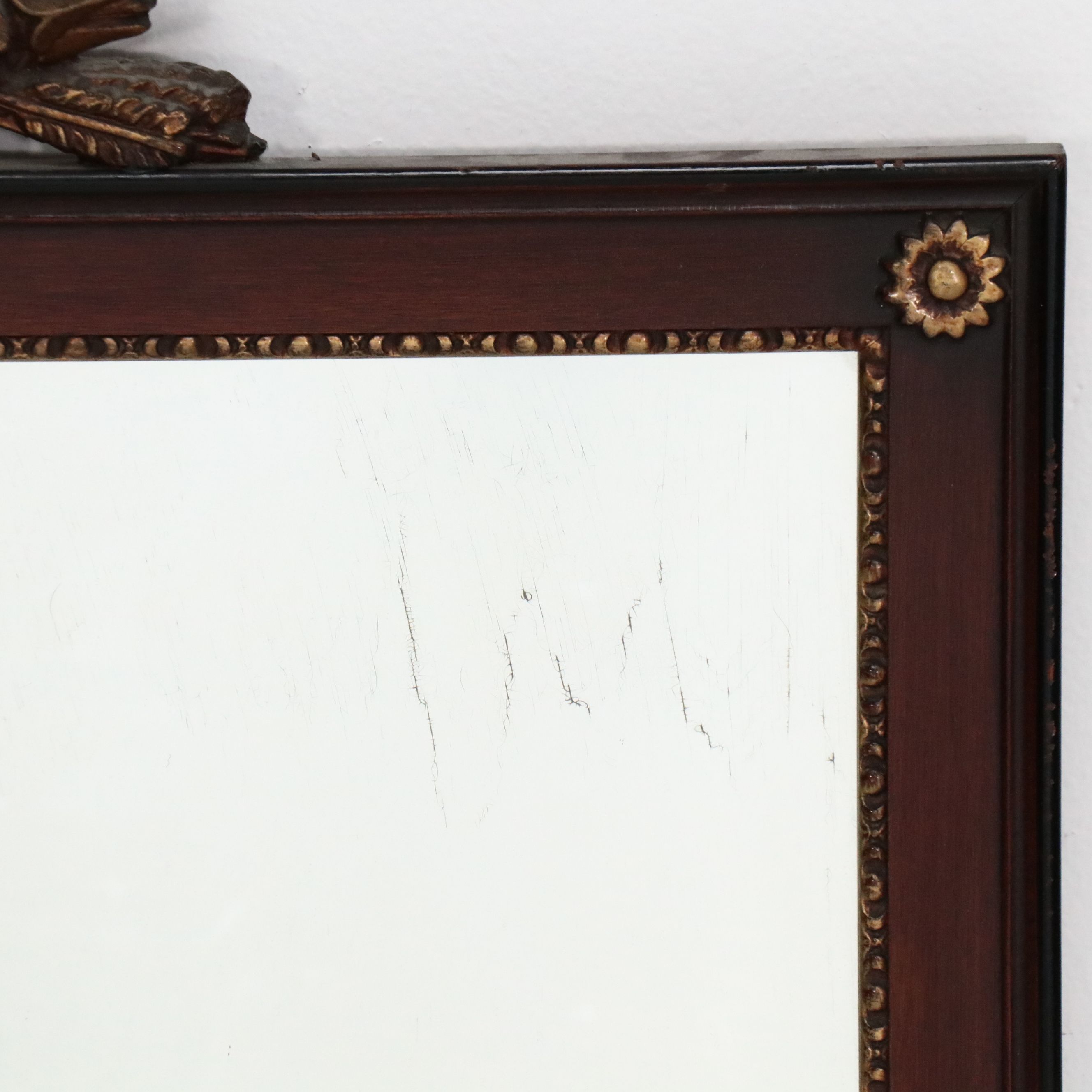 Federal Style Wall Mirror with Eagle Finial, 20th Century