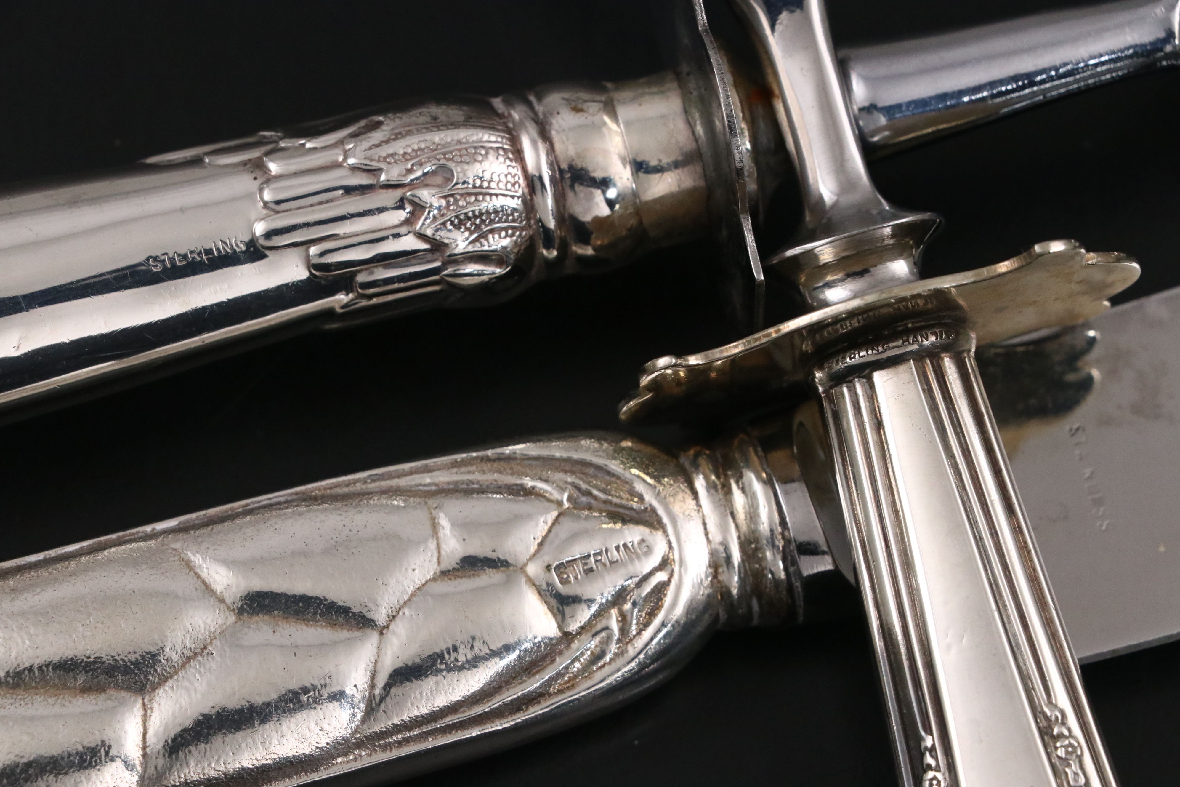 Manchester Sterling Silver "Southern Rose" with Other Silver Flatware