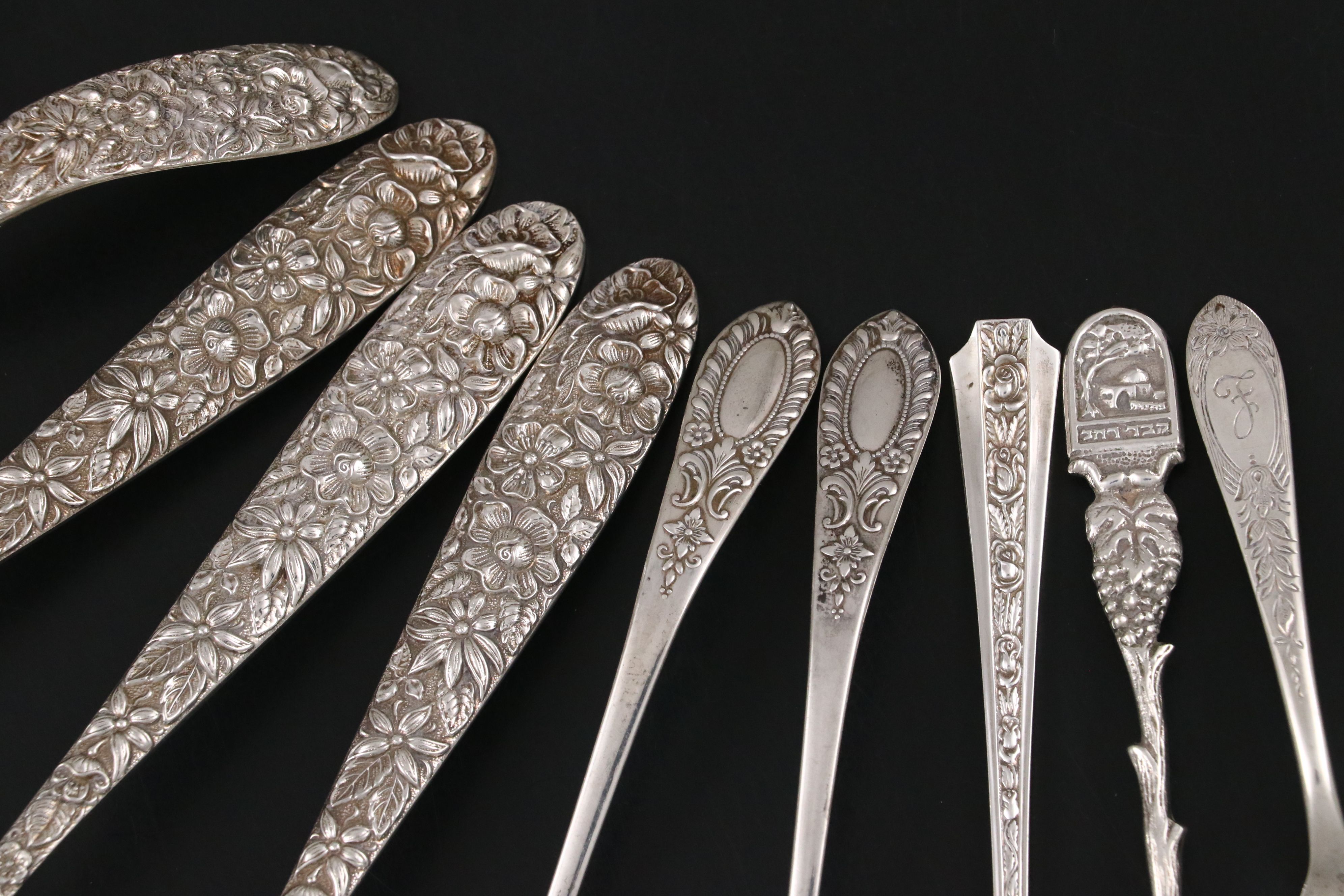Manchester Sterling Silver "Southern Rose" with Other Silver Flatware