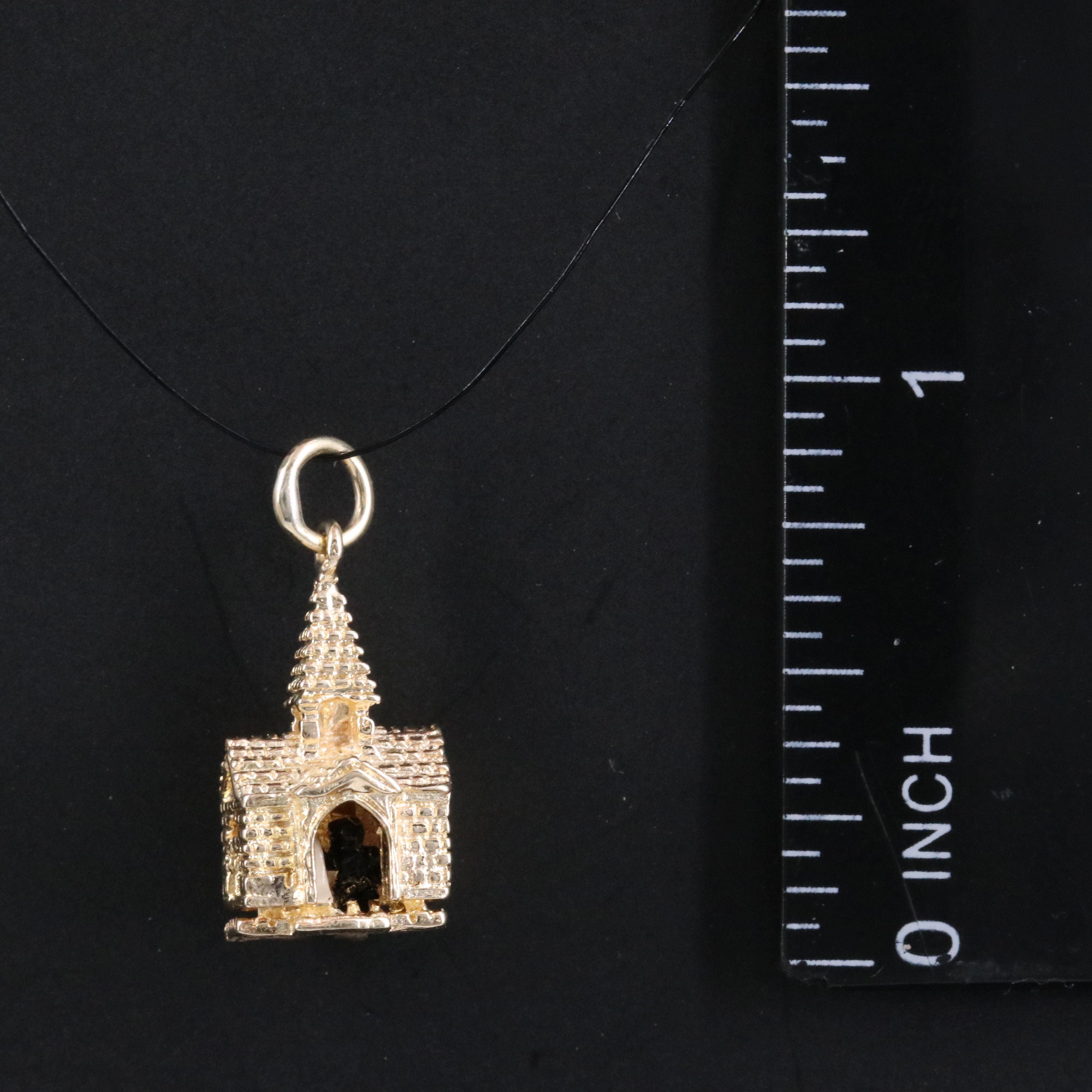 10K Articulated Wedding Chapel Pendant