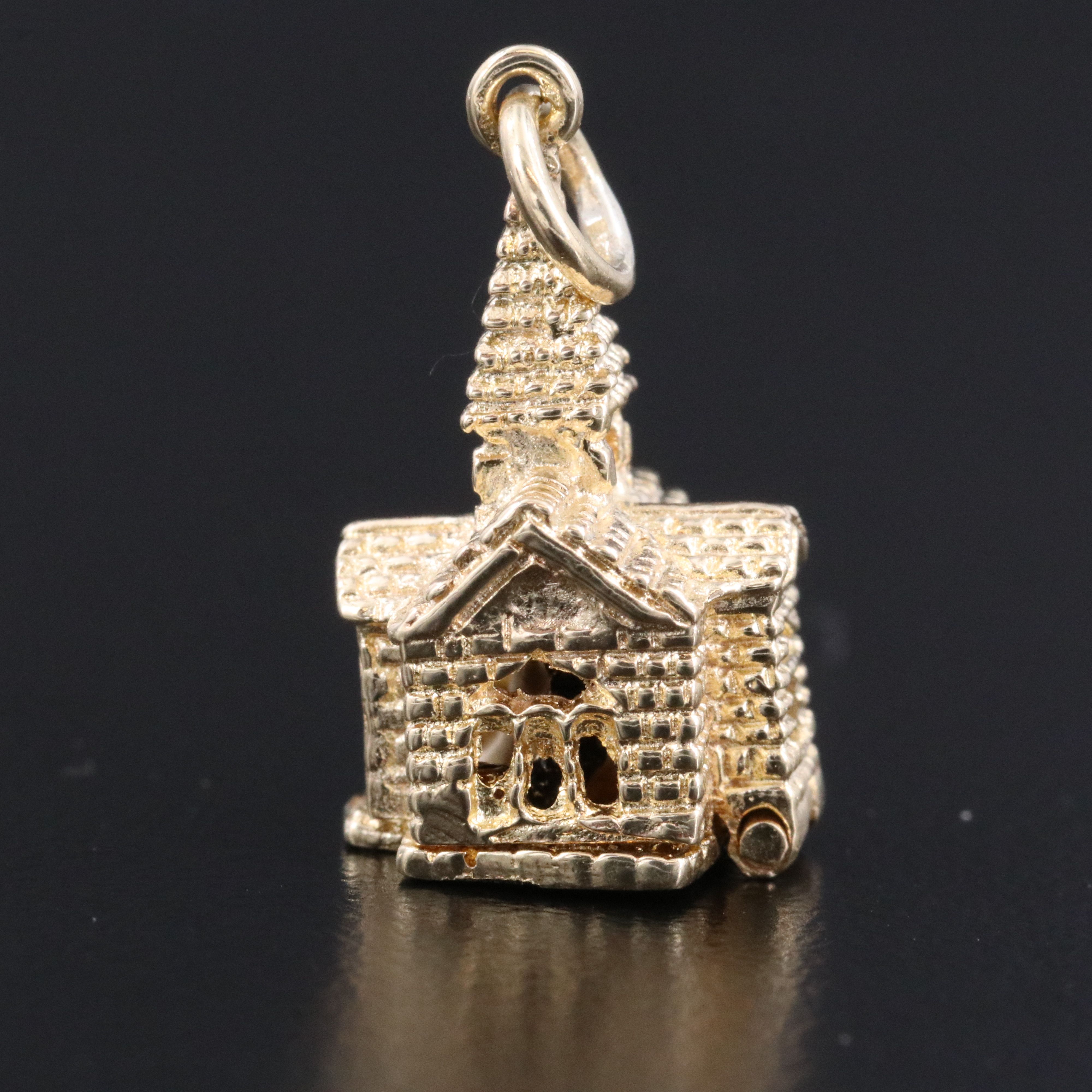 10K Articulated Wedding Chapel Pendant