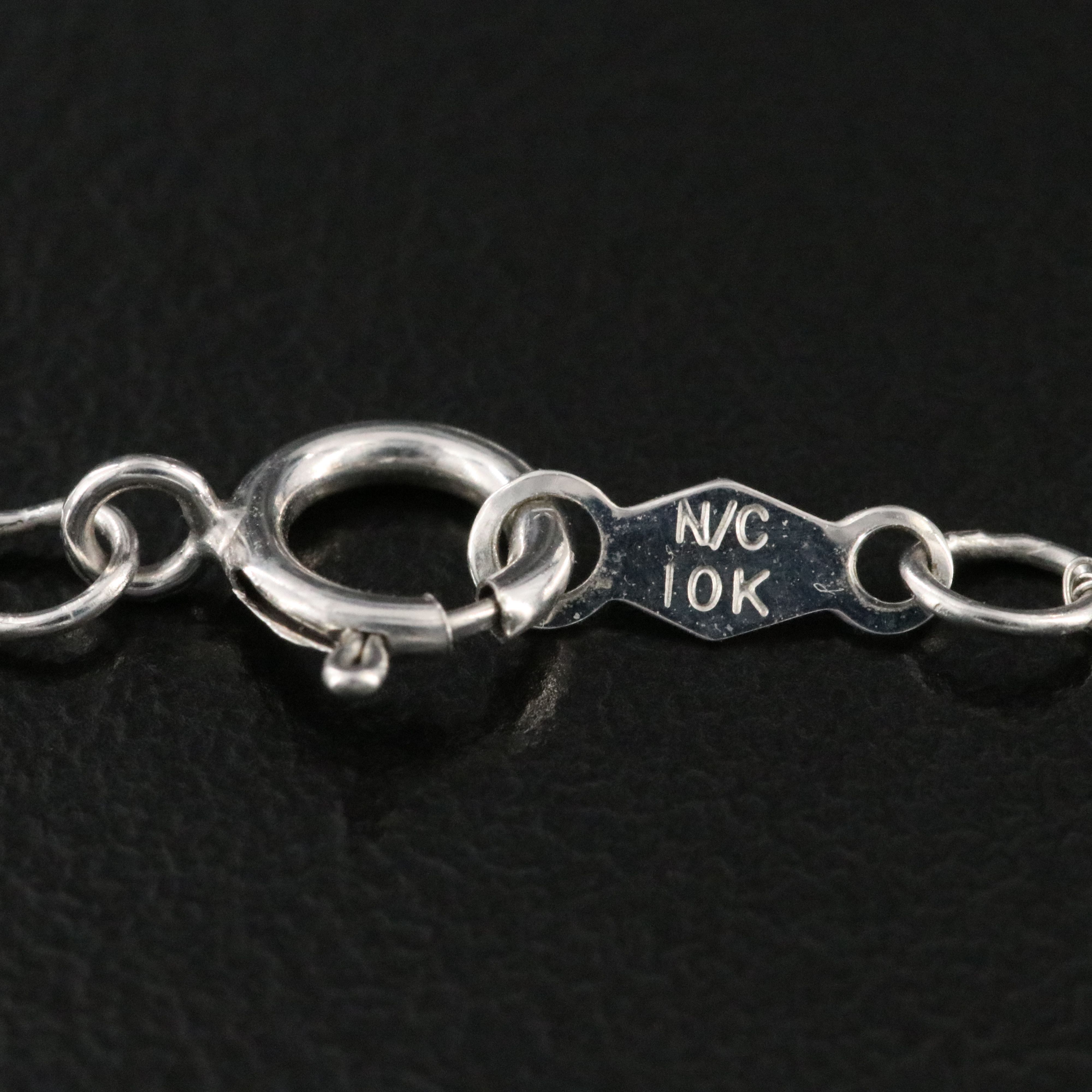 10K Pearl Tassel Pendant Necklace