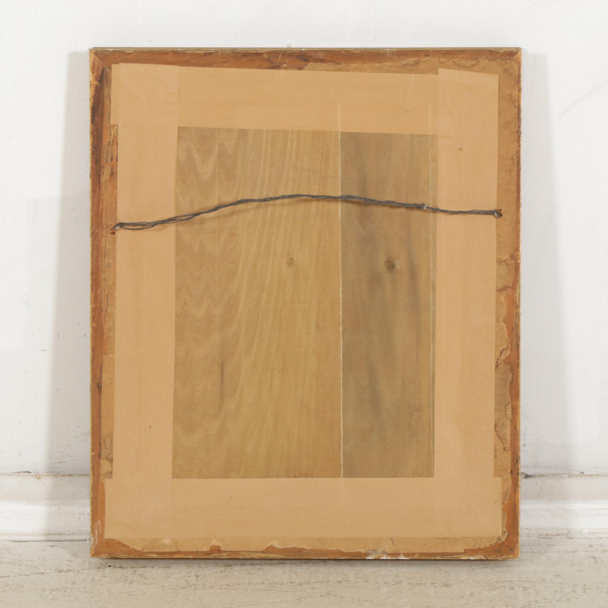 Baroque Style Gold-Toned Rectangular Wall Mirror