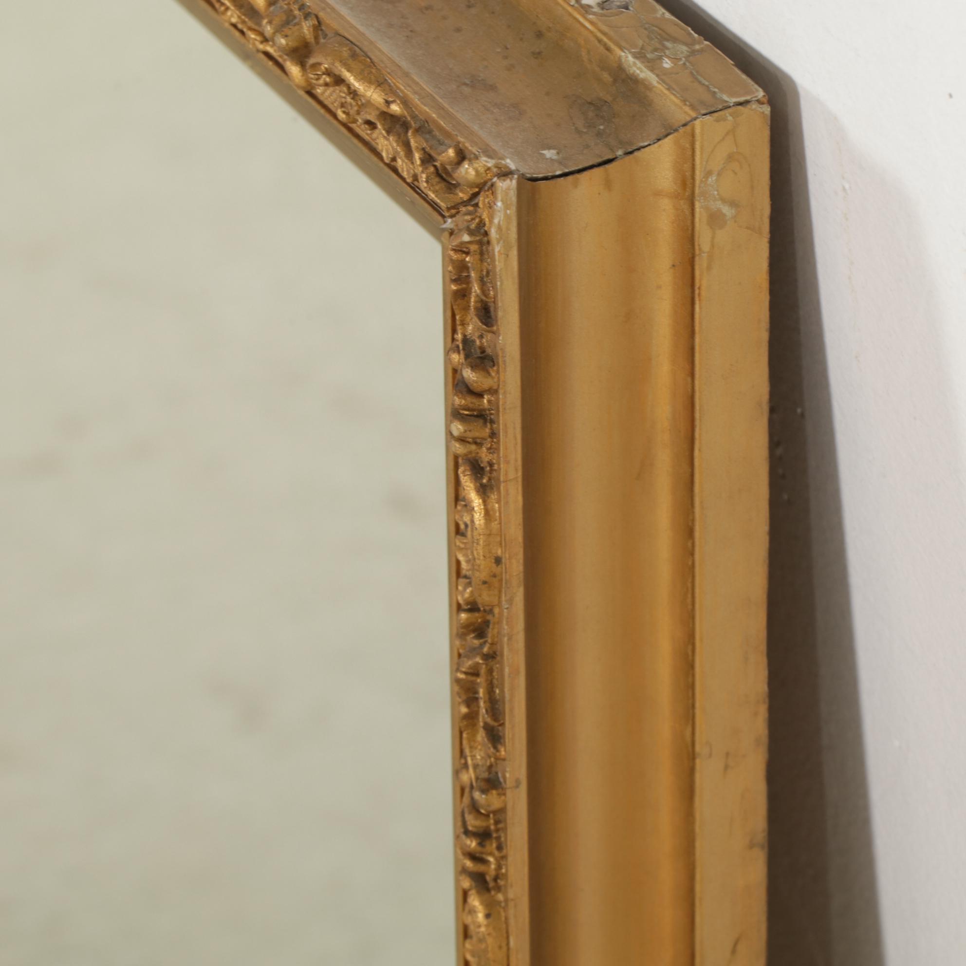 Baroque Style Gold-Toned Rectangular Wall Mirror