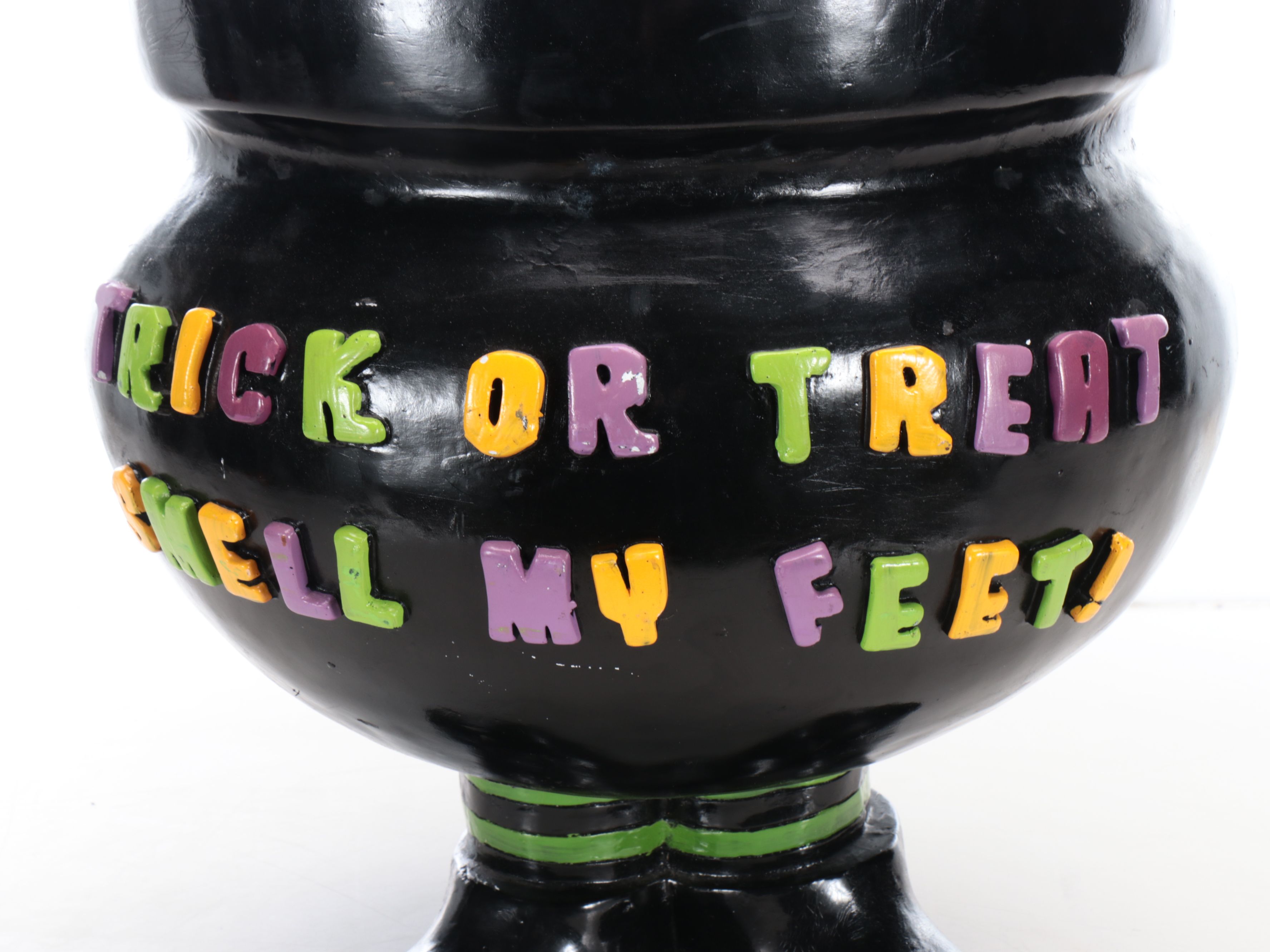 "Trick or Treat" Halloween Plaster Candy Bowl