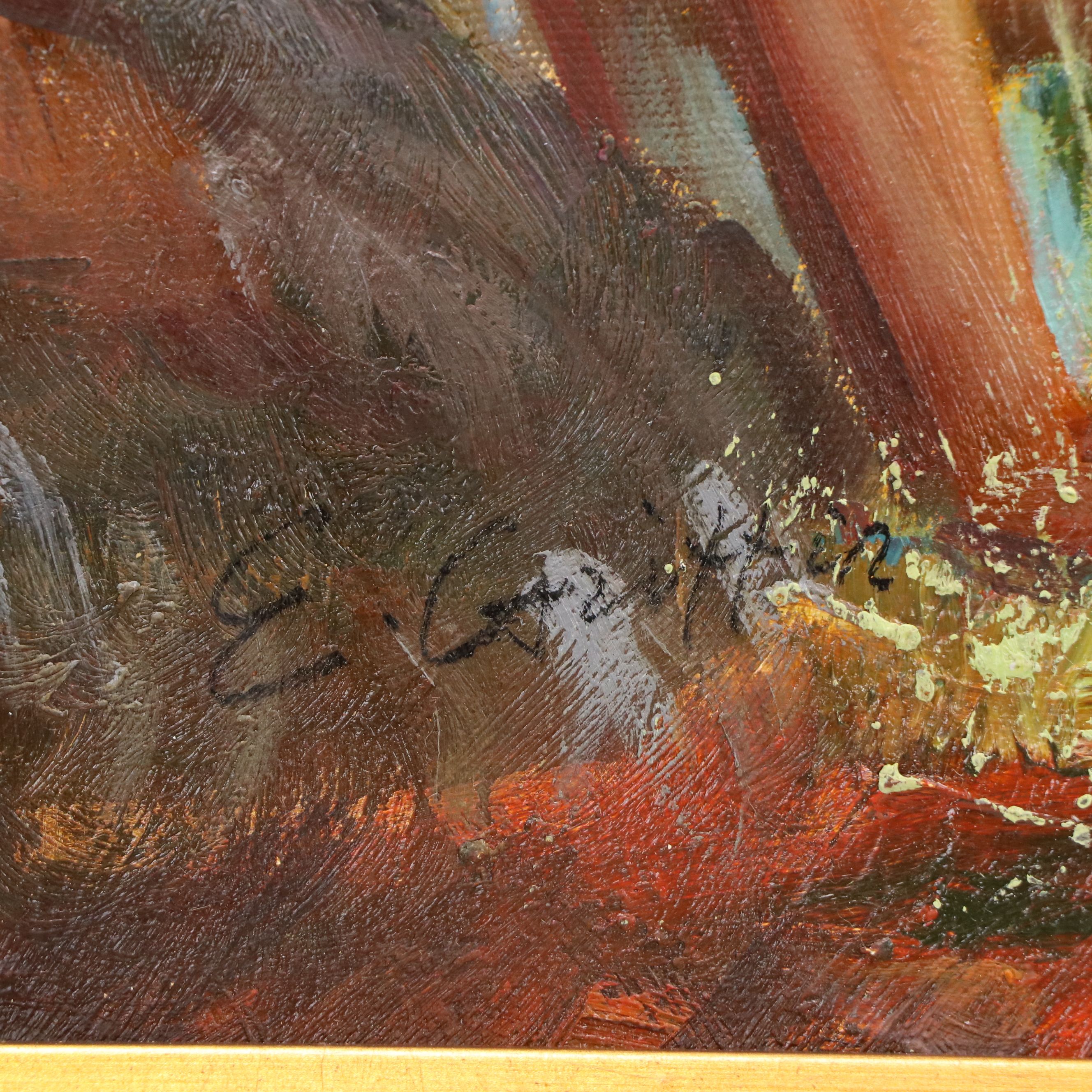 After Howard Terpning Oil Painting "Blessing from the Medicine Man," Circa 2000