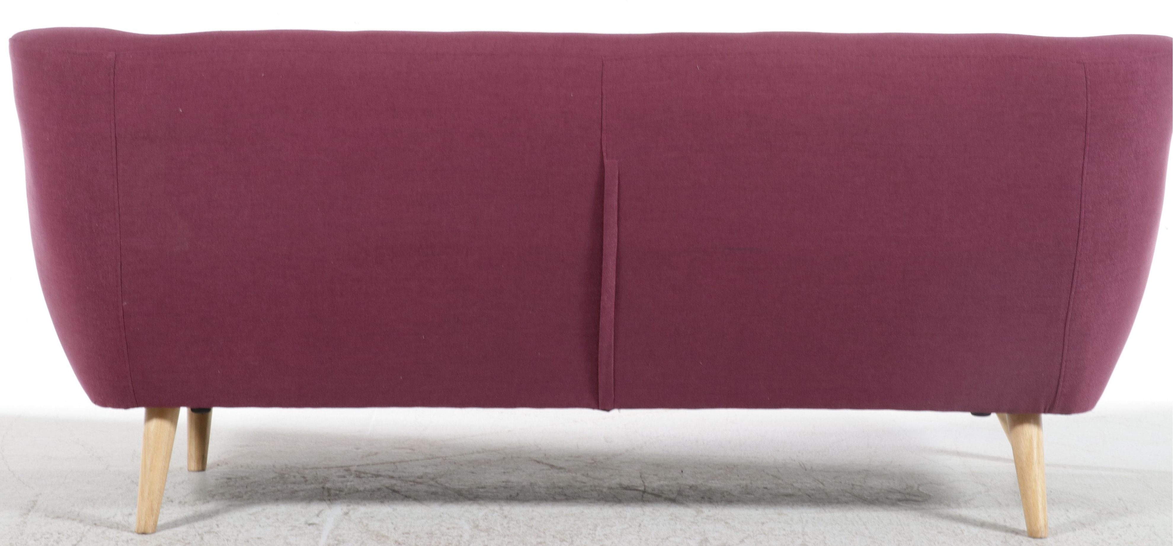 Mid Century Modern Style Upholstered Loveseat