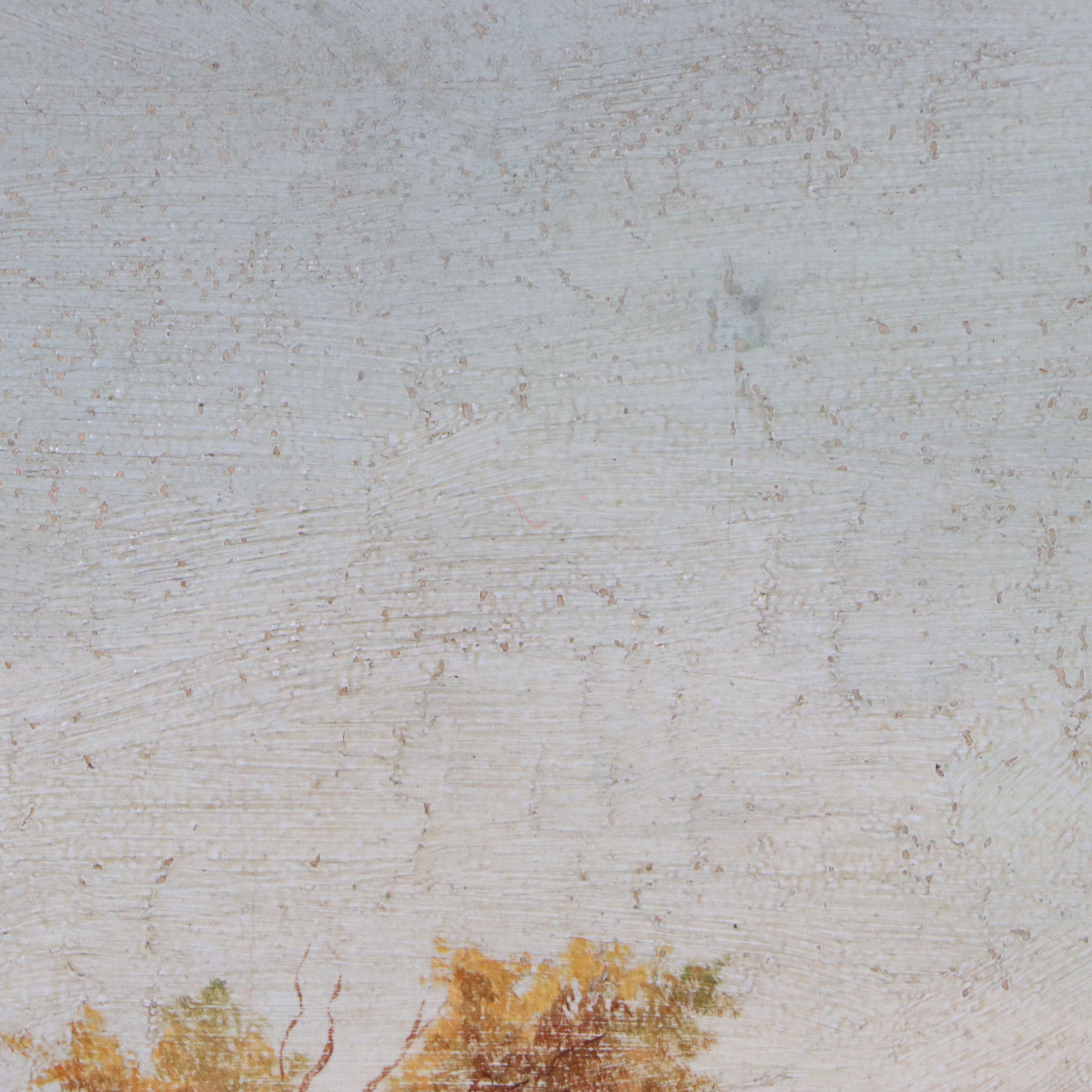 Western American Landscape Oil Painting, Late 19th or Early 20th Century