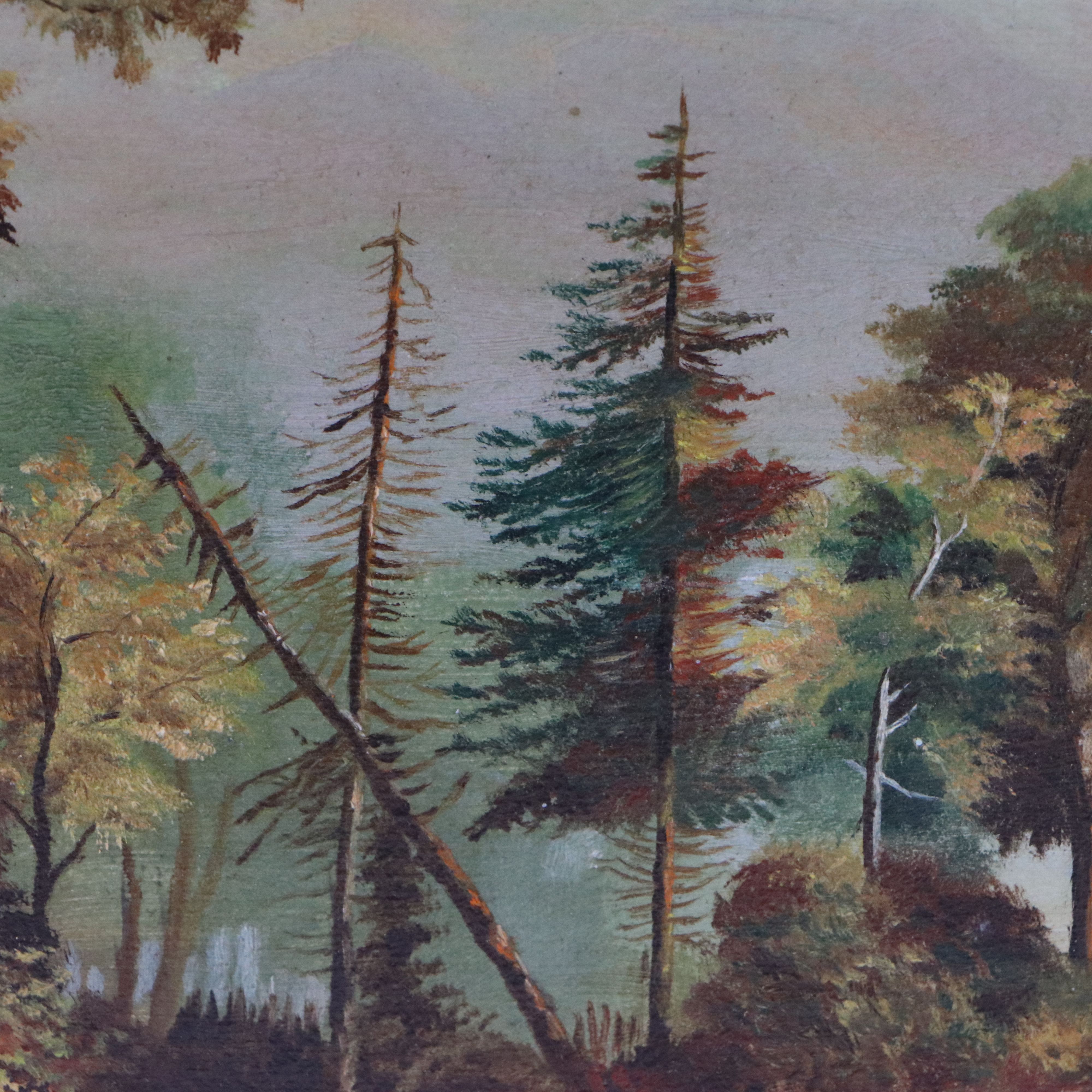 Western American Landscape Oil Painting, Late 19th or Early 20th Century