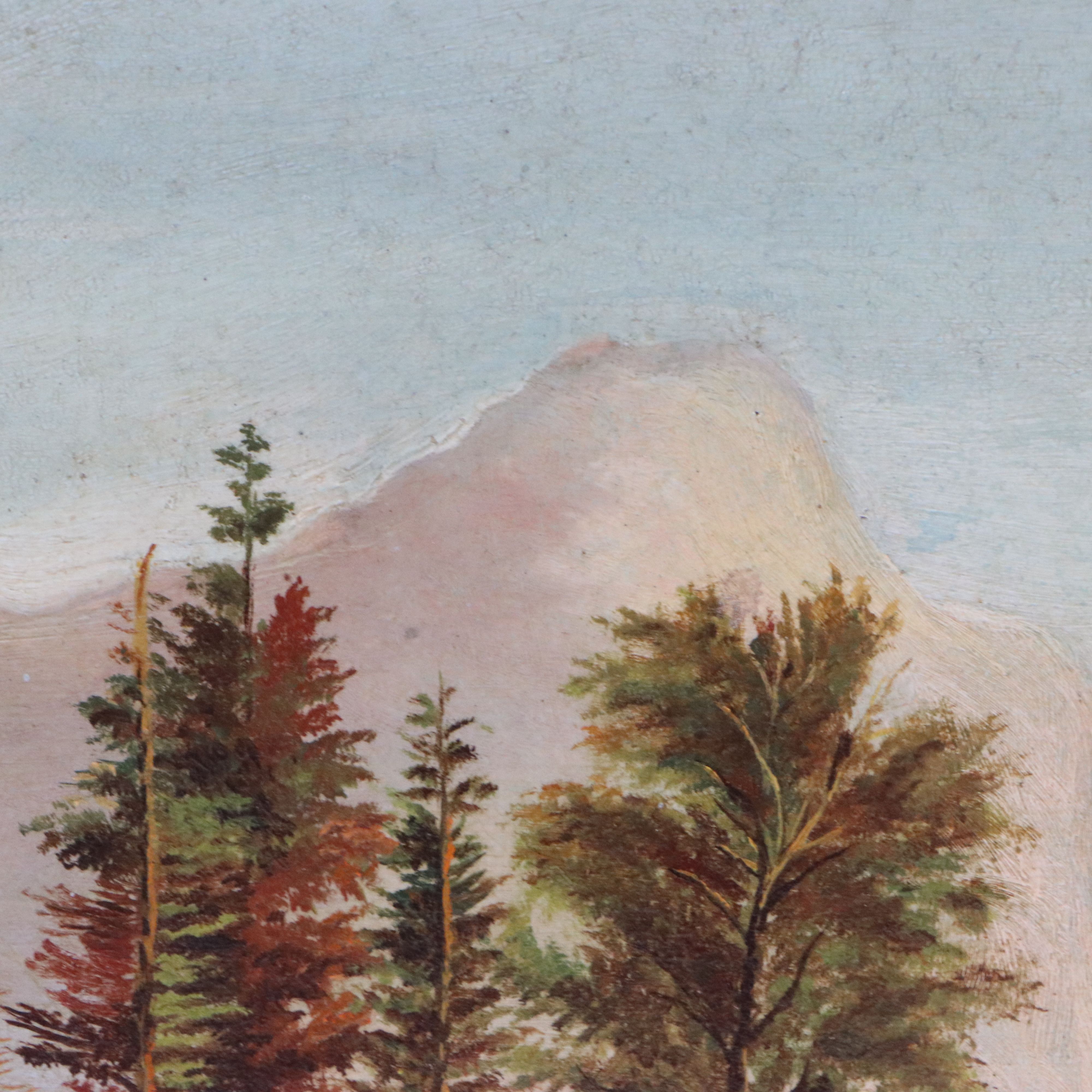 Western American Landscape Oil Painting, Late 19th or Early 20th Century