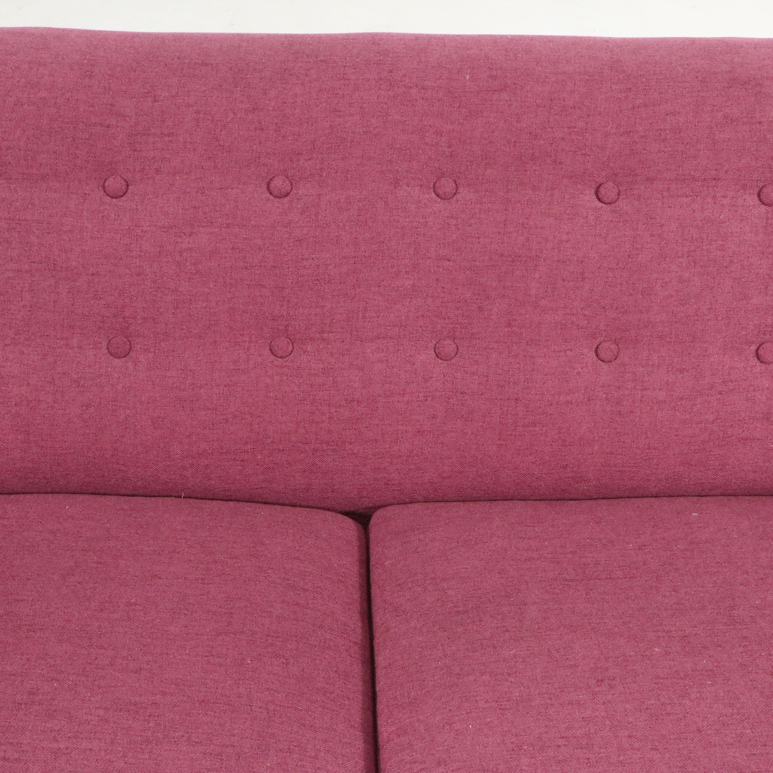 Mid Century Modern Style Upholstered Loveseat