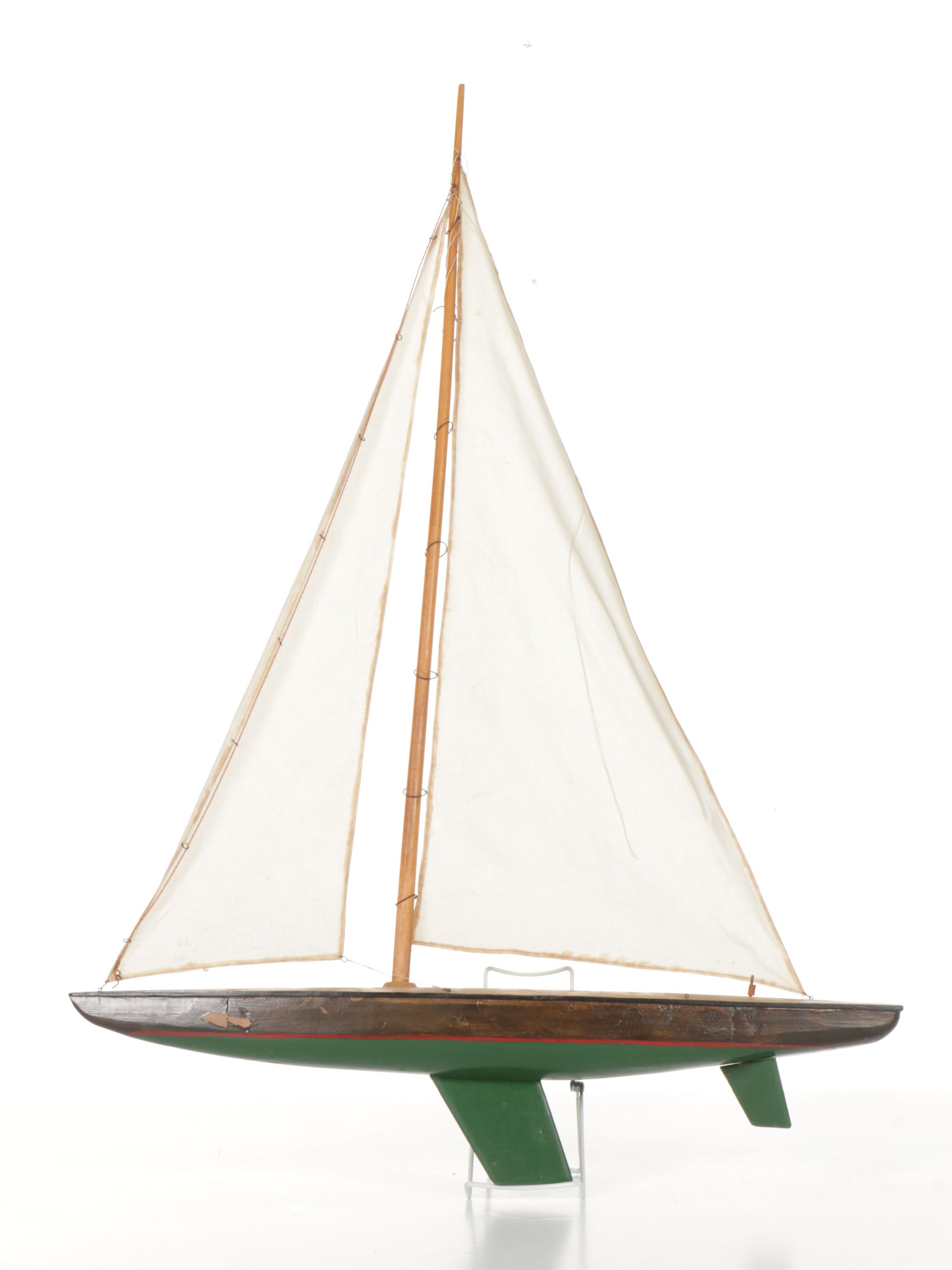 Hand Crafted Wooden Model Pond Yachts and Sail Boats