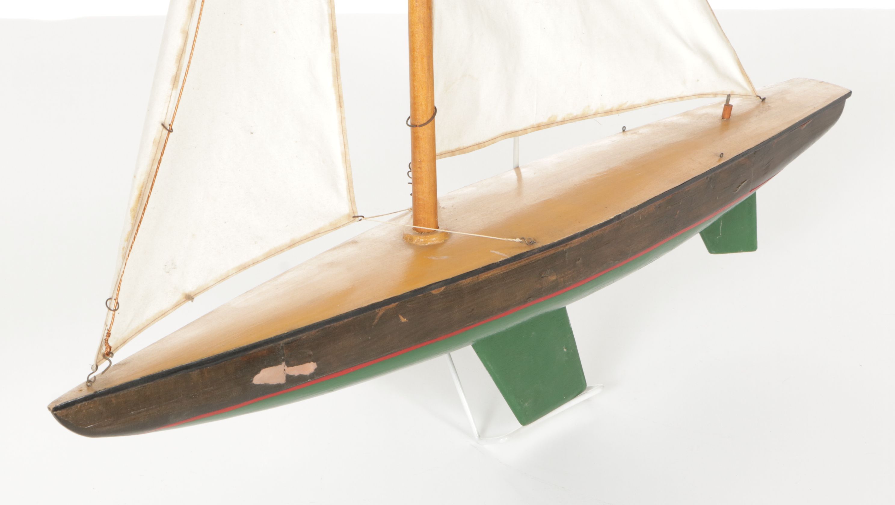 Hand Crafted Wooden Model Pond Yachts and Sail Boats