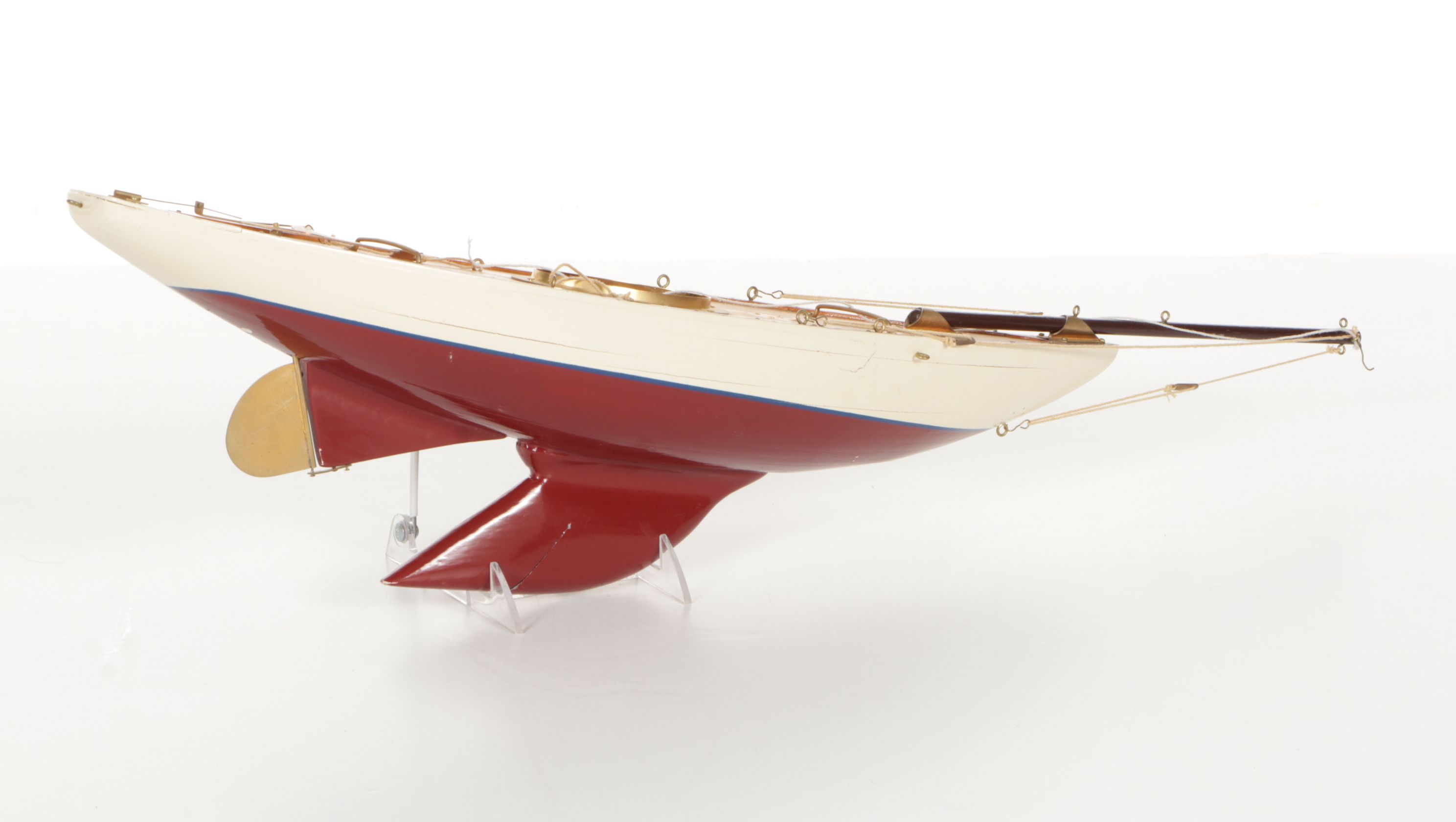 Hand Crafted Wooden Model Pond Yachts and Sail Boats