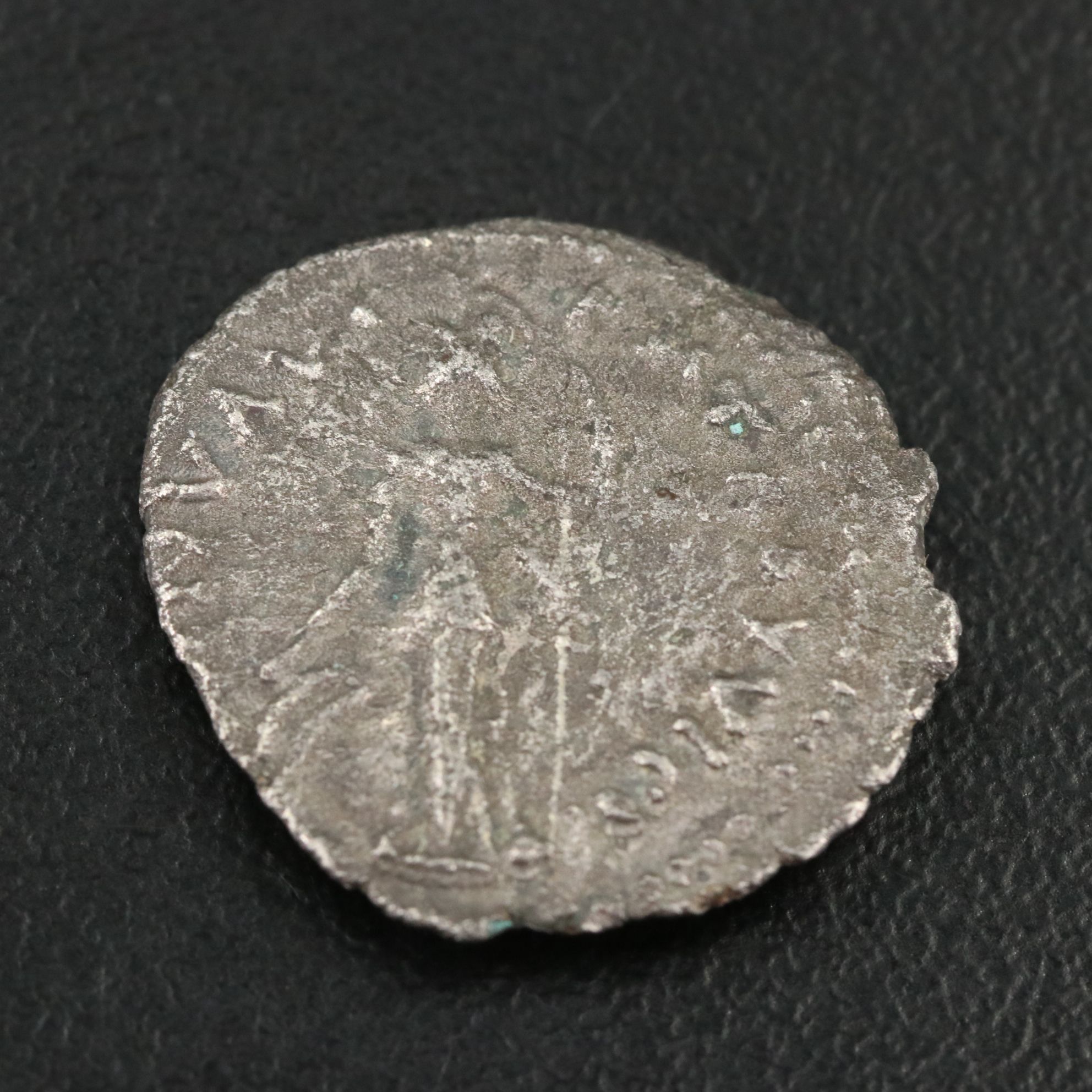 Ancient Roman Imperial AR Denarius Coin of Septimius Severus, ca. 196 A.D.