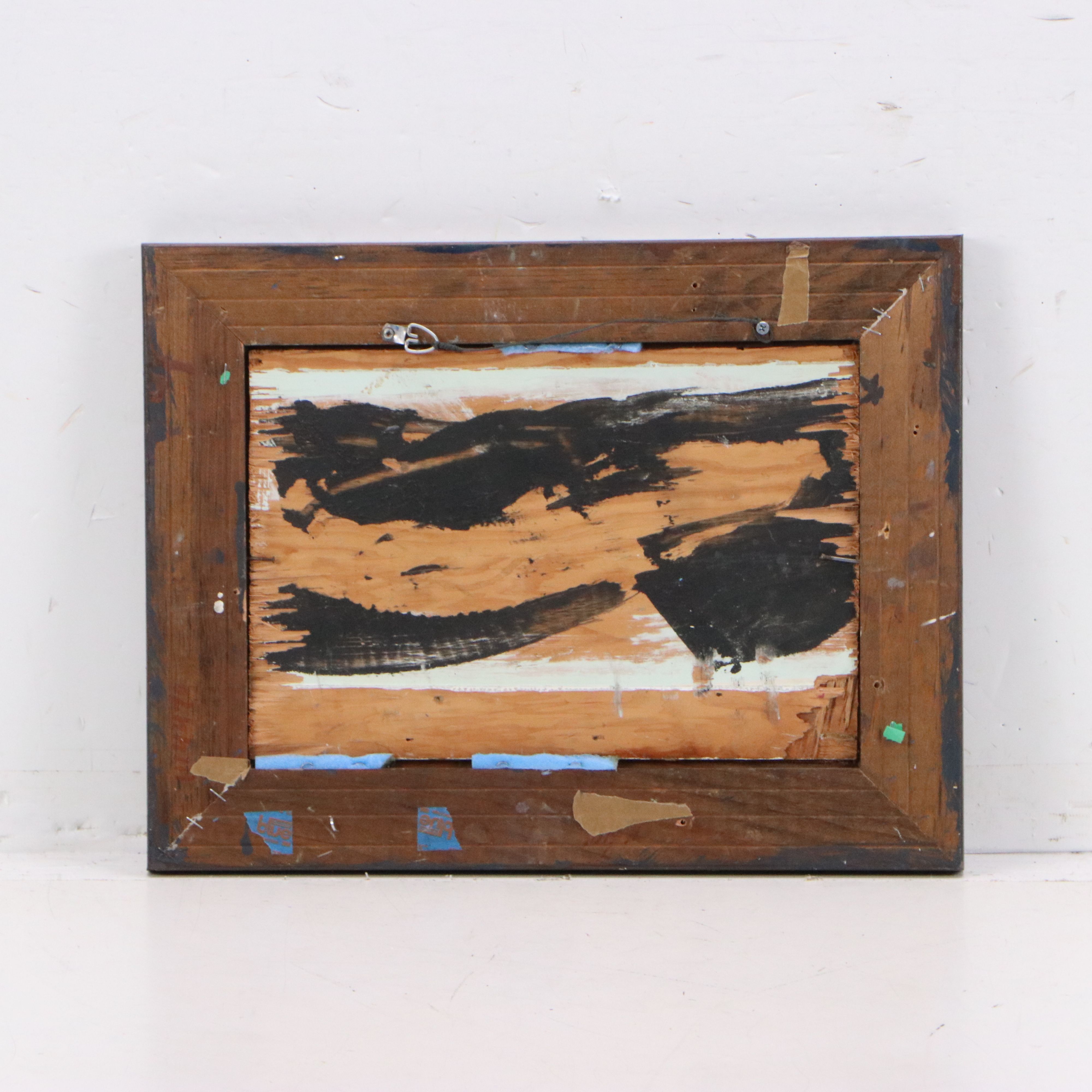 Continental School Nocturne Oil Painting of Coastal Landscape, 19th Century