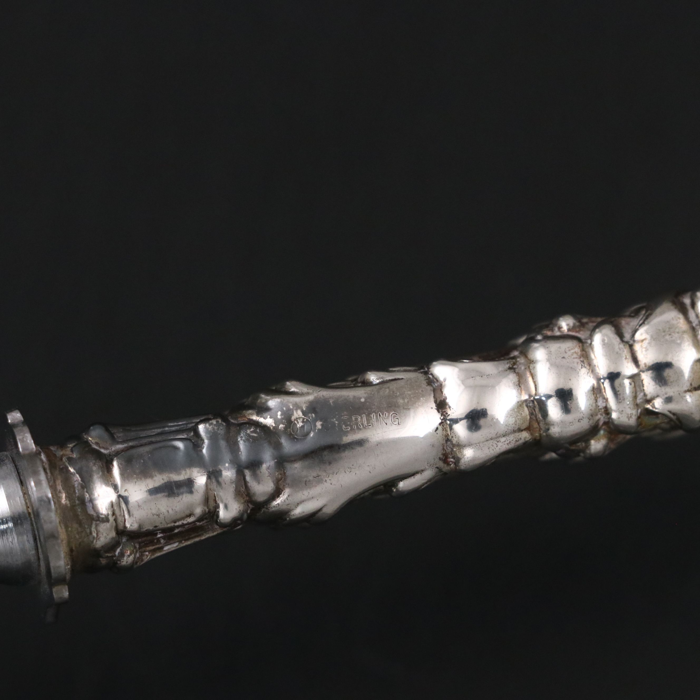 Schneider Toledo Sterling Handle Cake Breaker and Other Vintage Flatware