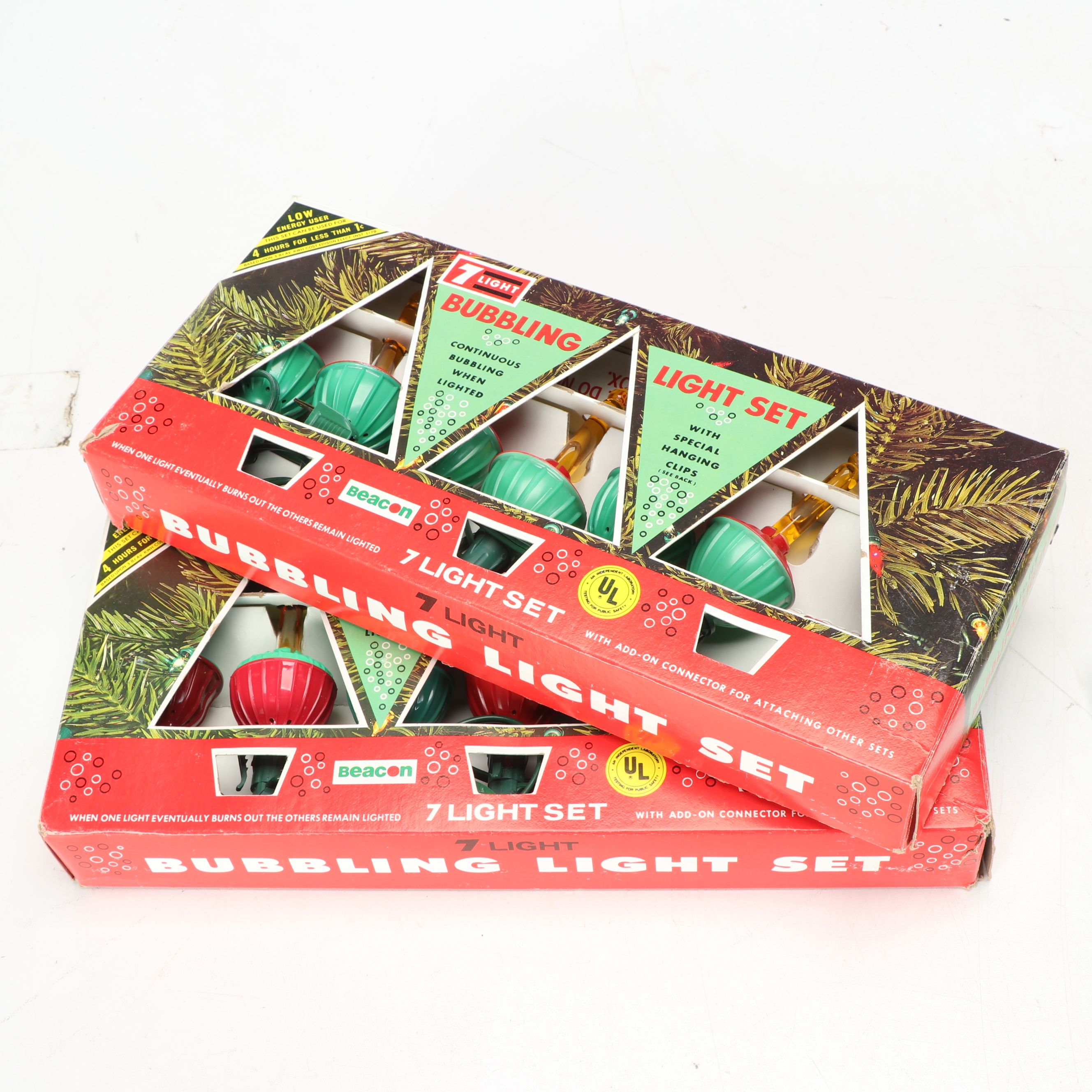 Noma and Other "Bubble-Lites" with G.E. "Merry Bright" Christmas Lights