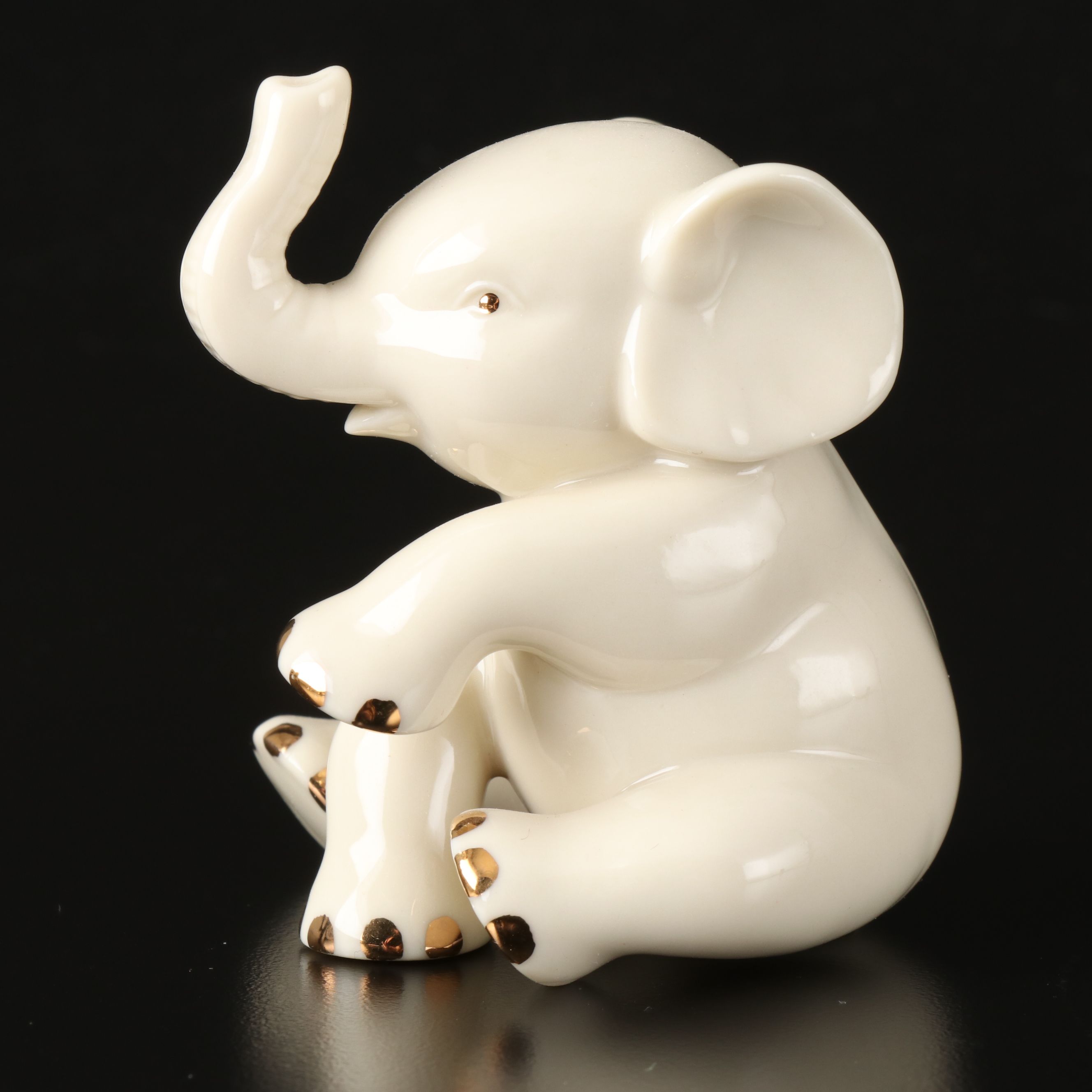 Lenox Swan, Dolphin and Elephant Bone China Figurines