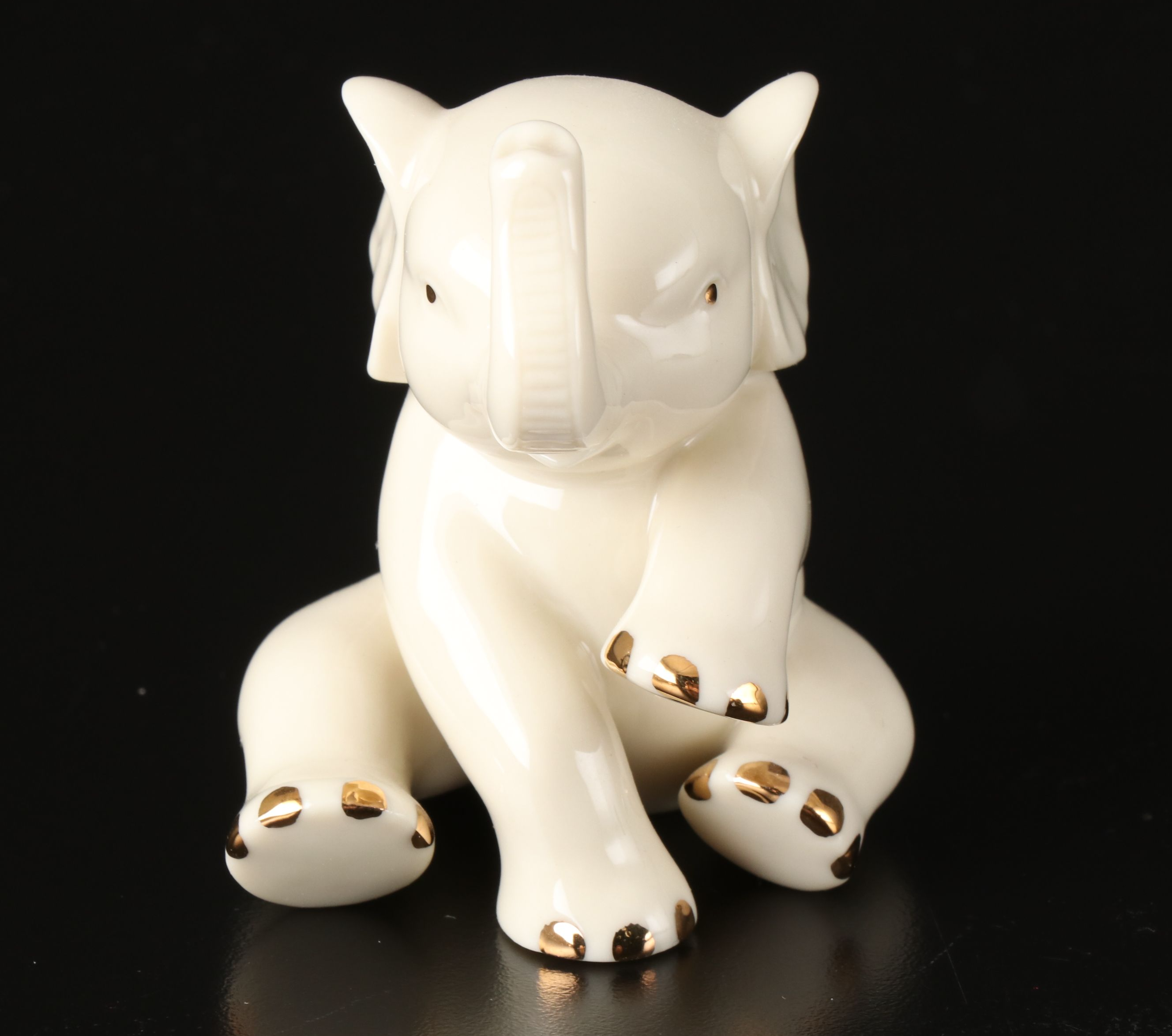 Lenox Swan, Dolphin and Elephant Bone China Figurines