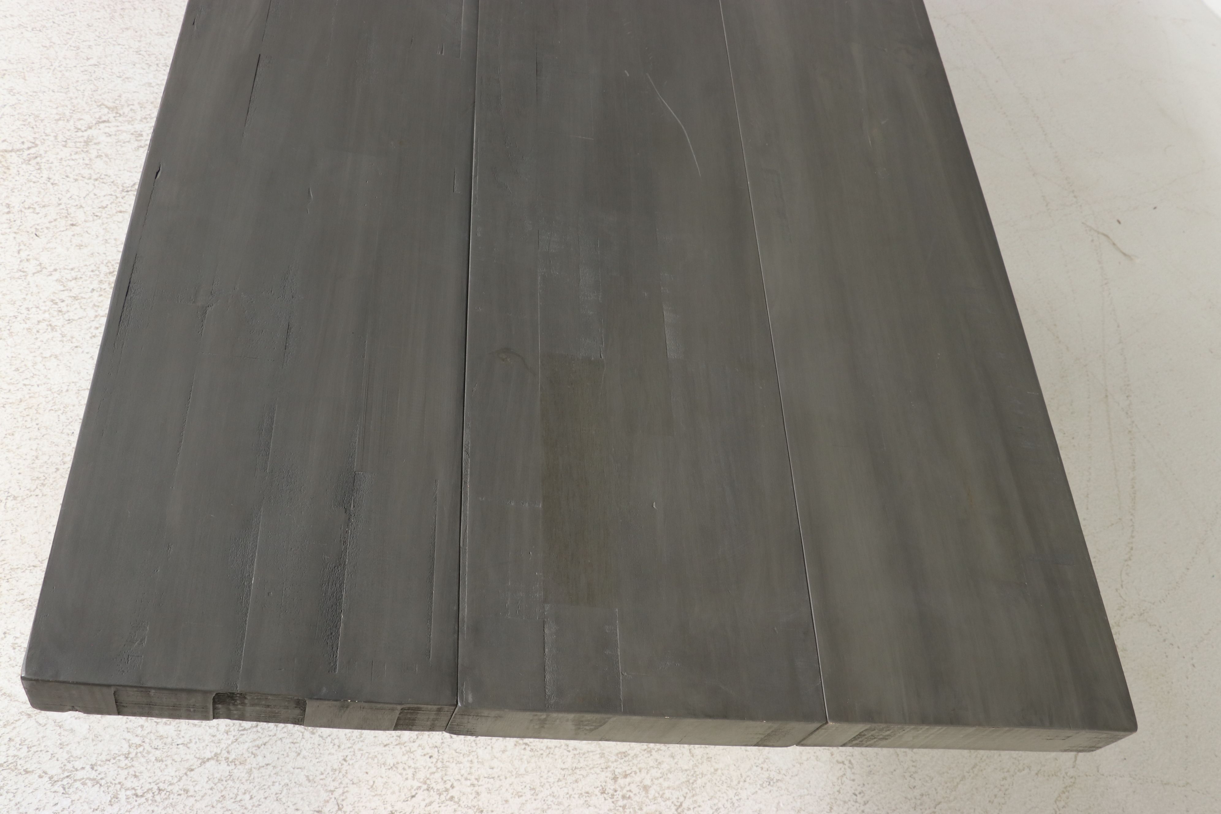 Contemporary Industrial Grey Wash Dining Table