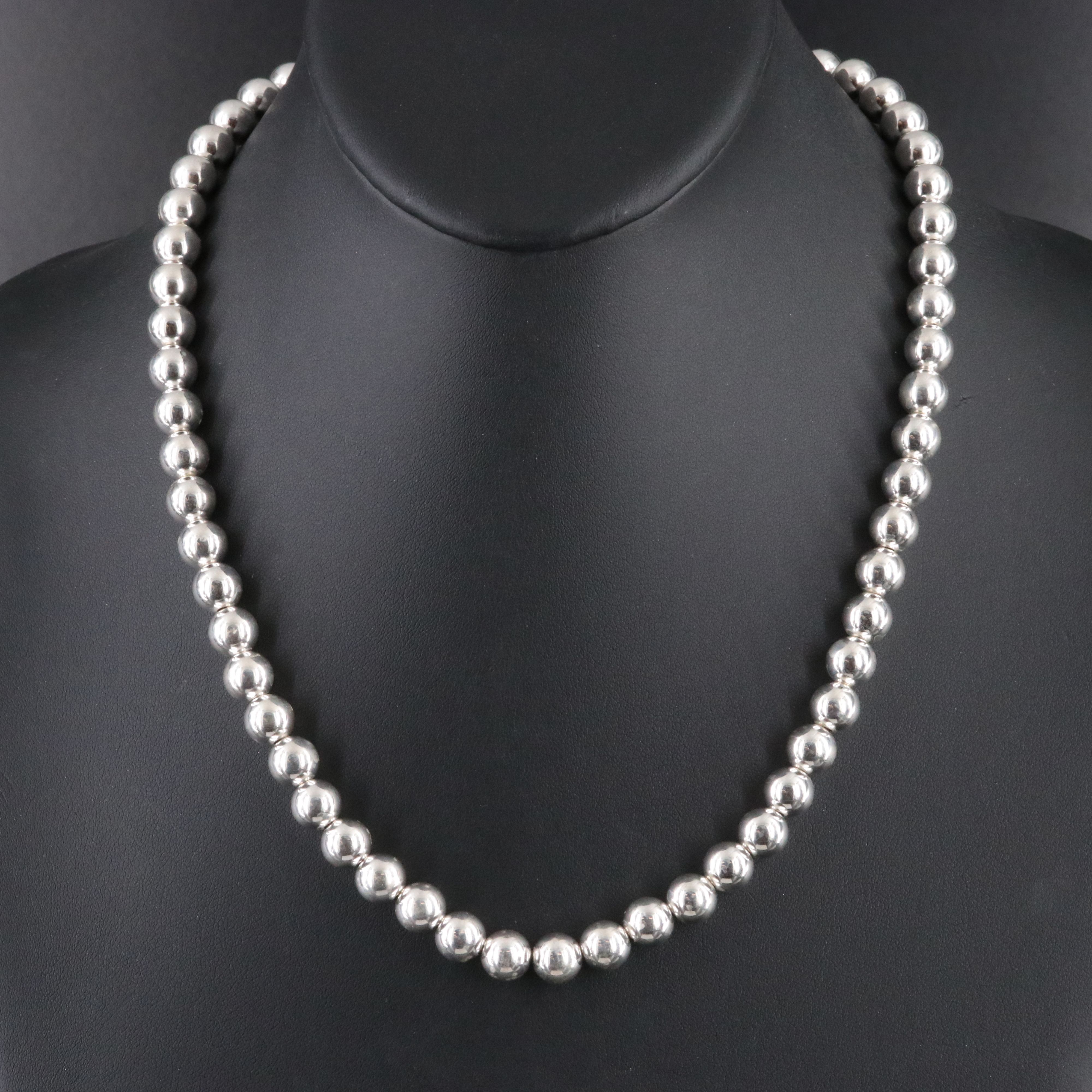 Sterling Bead Necklace