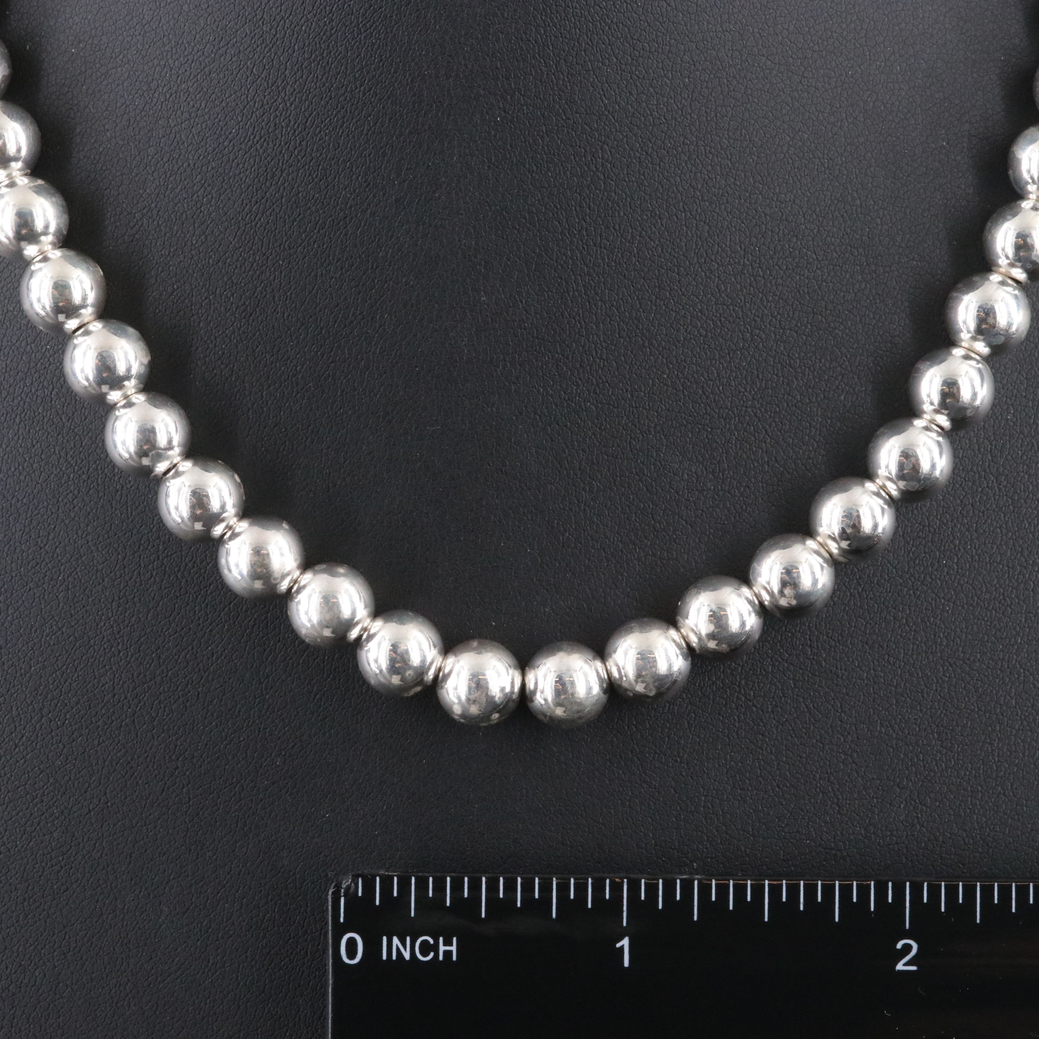 Sterling Bead Necklace