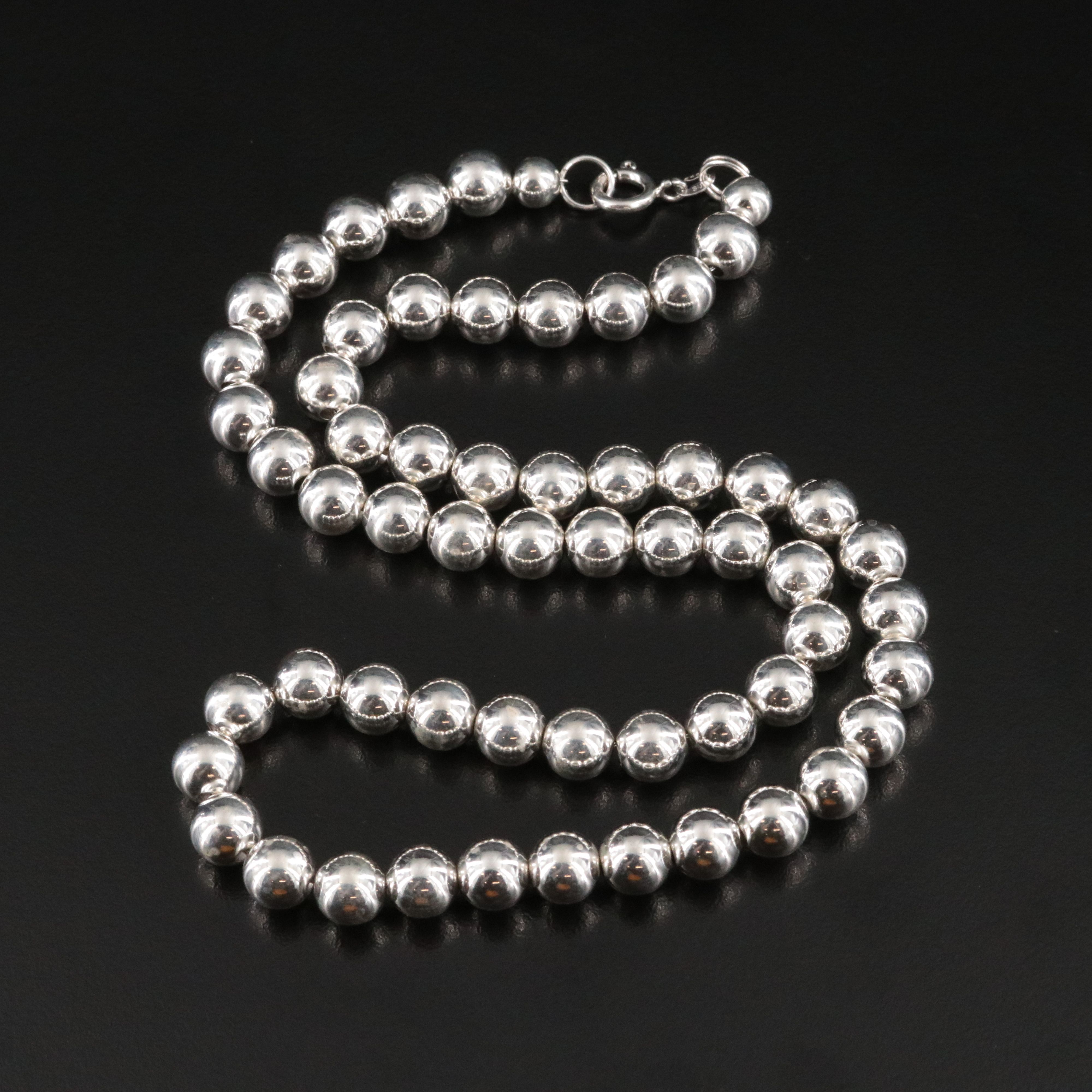 Sterling Bead Necklace