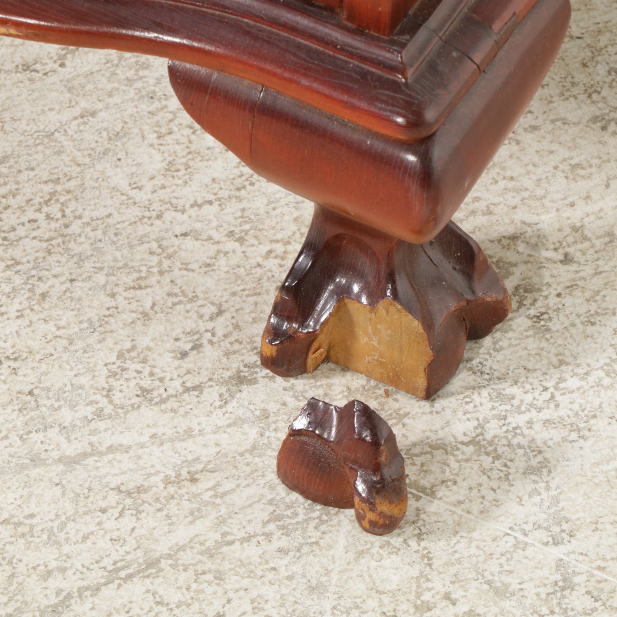 Federal Style Mahogany Serpentine Front Secretary Desk