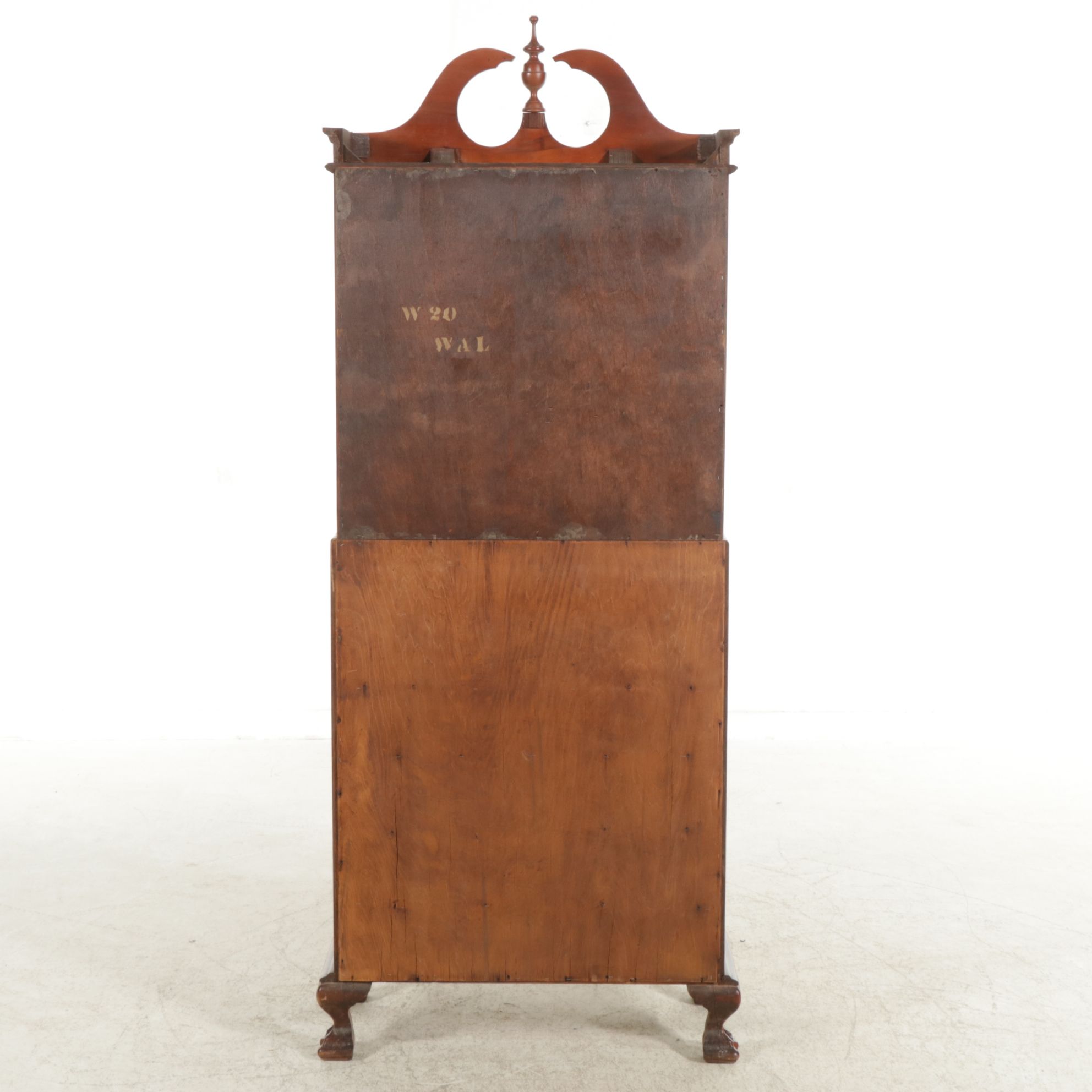 Federal Style Mahogany Serpentine Front Secretary Desk