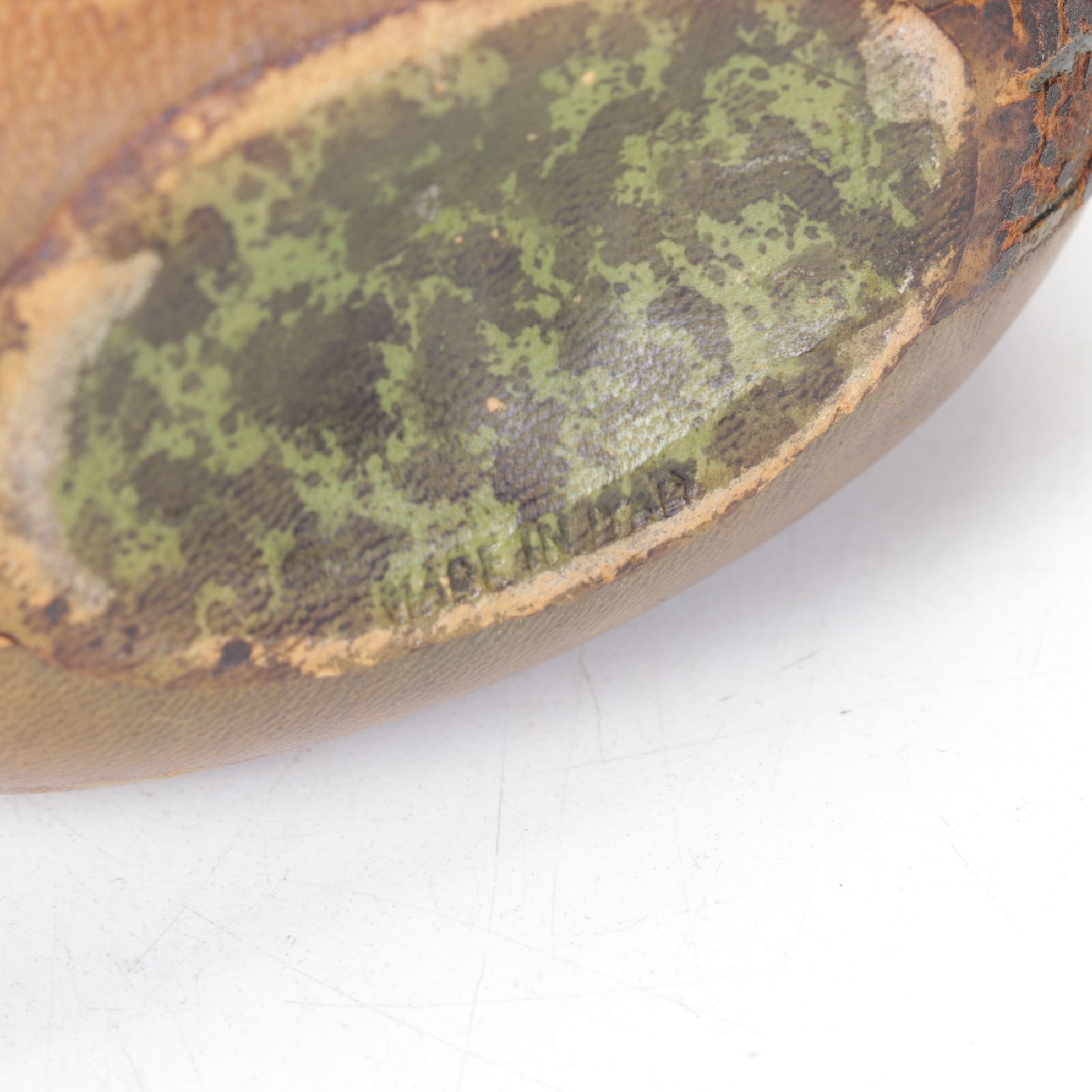 1939 Early Times Distillery Replica Chalkware Plaque & Leather Wrapped Decanter