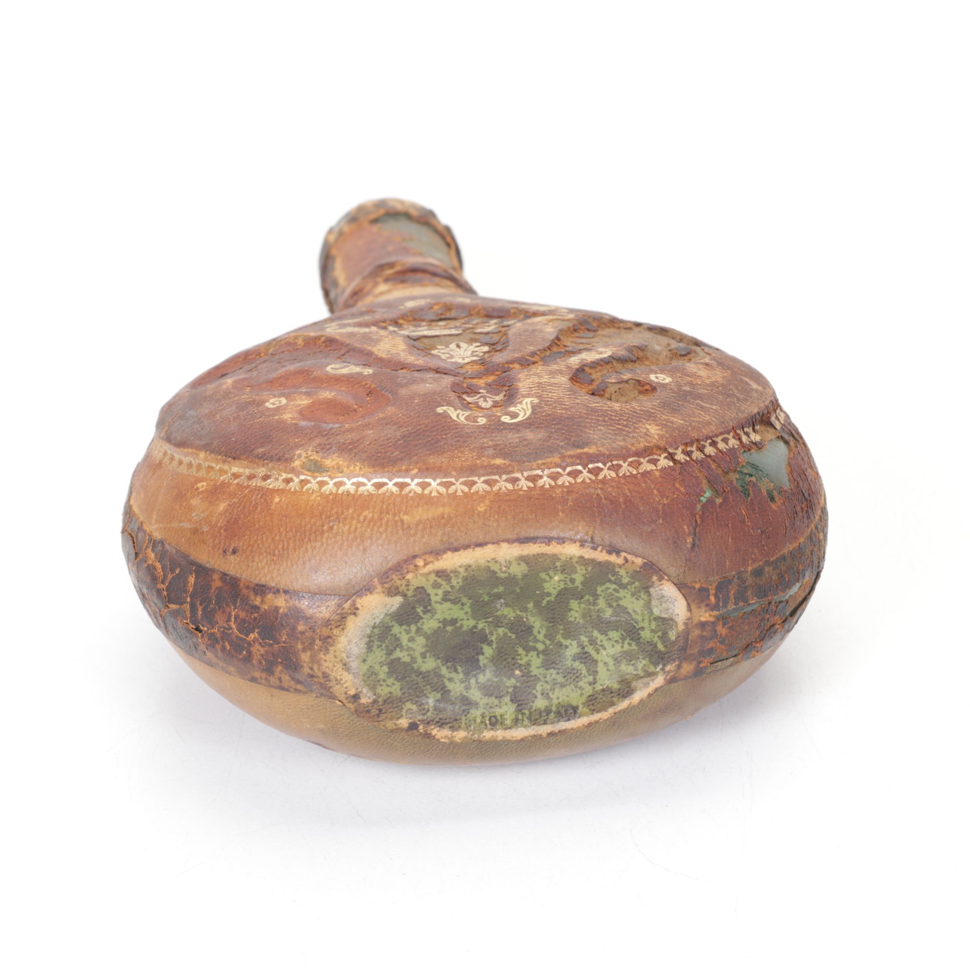 1939 Early Times Distillery Replica Chalkware Plaque & Leather Wrapped Decanter