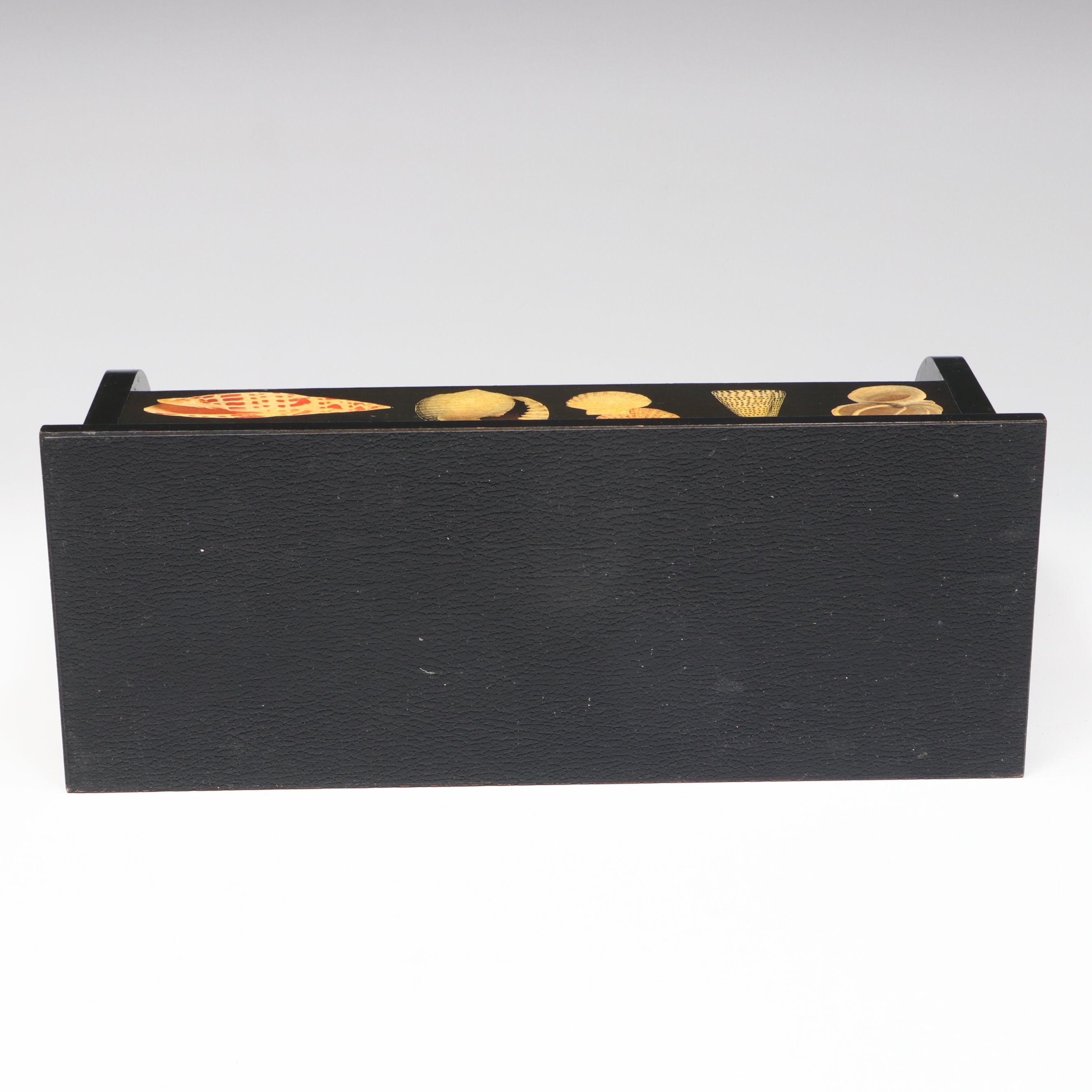 Japanese Takahashi Ceramic Pugs with Lacquered Shell Pattern Letter Holder