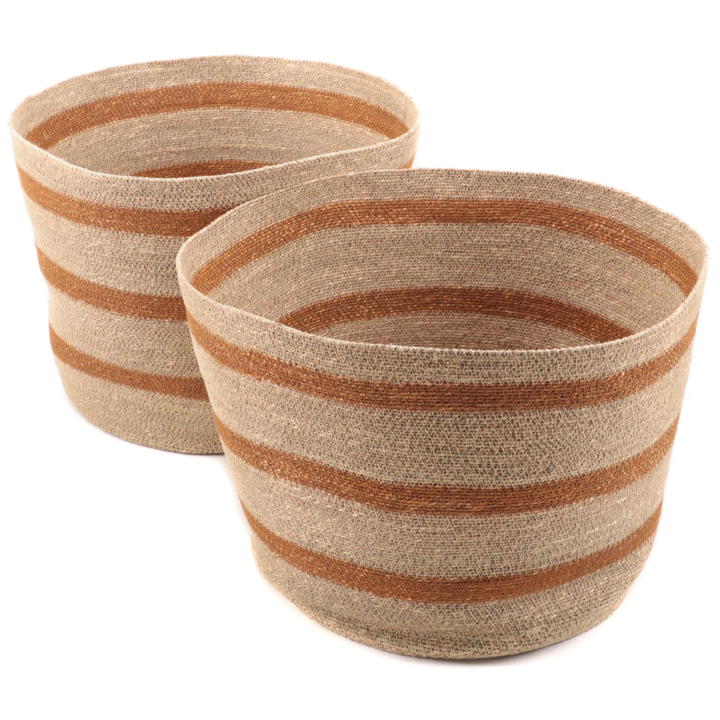 Threshold With Studio McGee Natural Seagrass Baskets