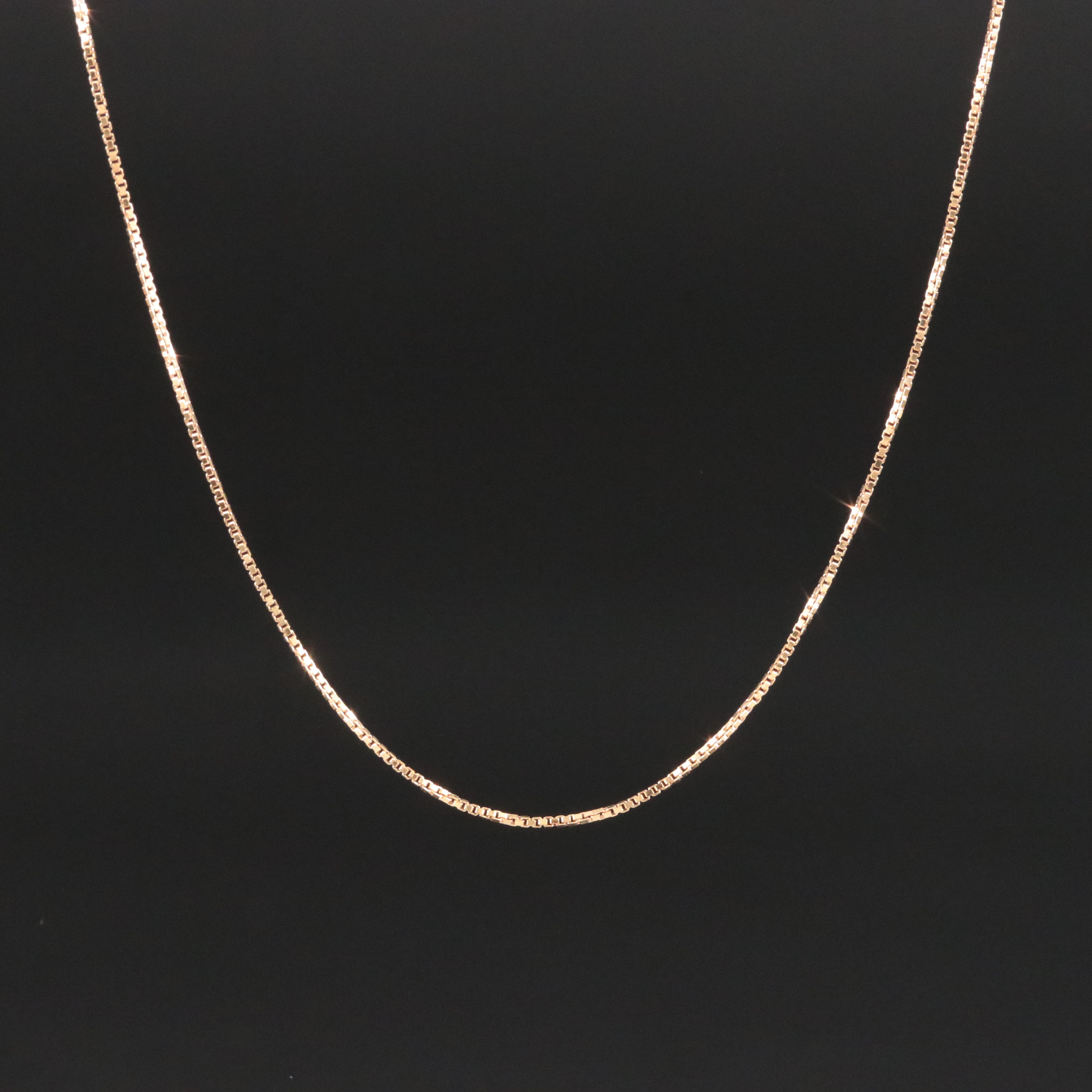 14K Box Chain Necklace