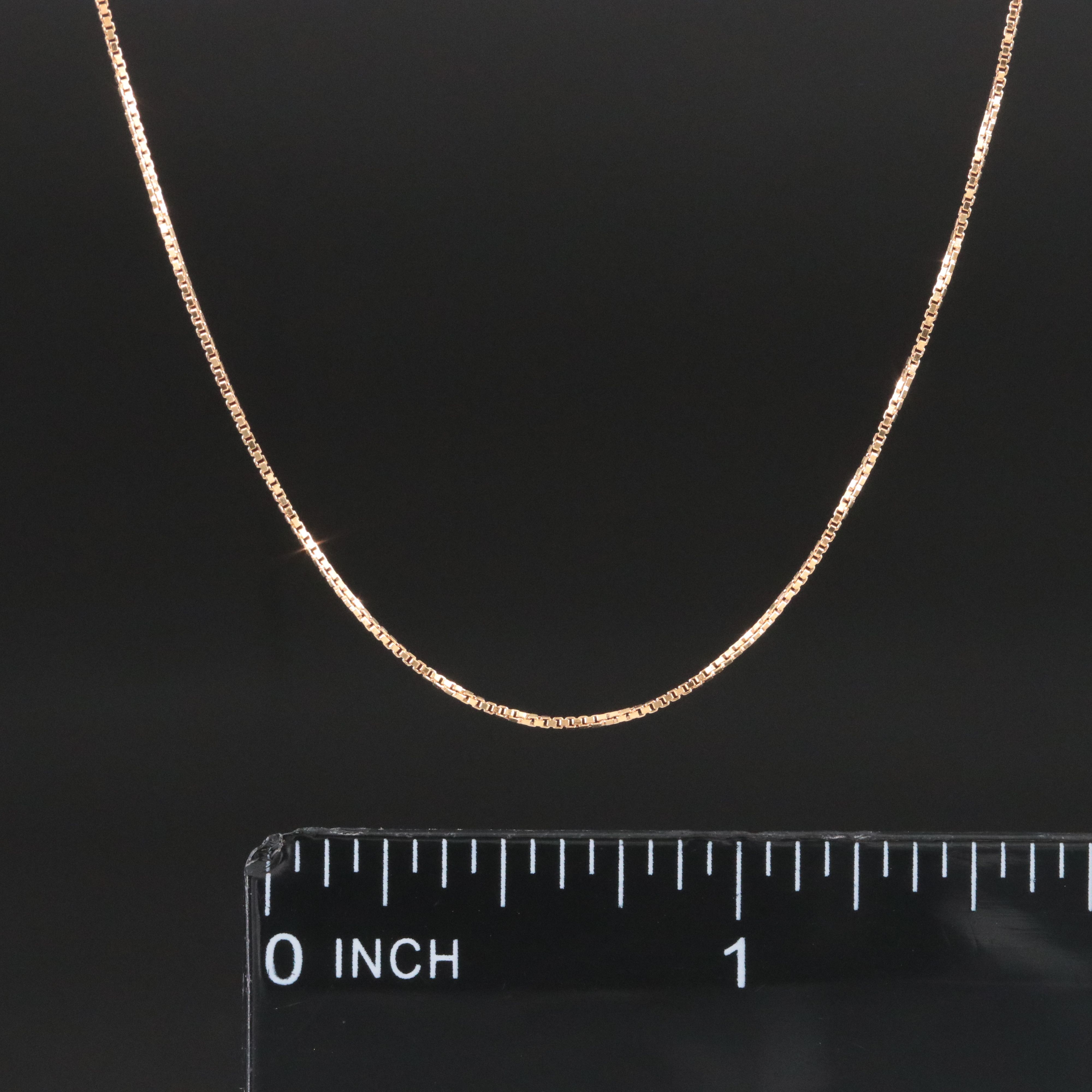 14K Box Chain Necklace