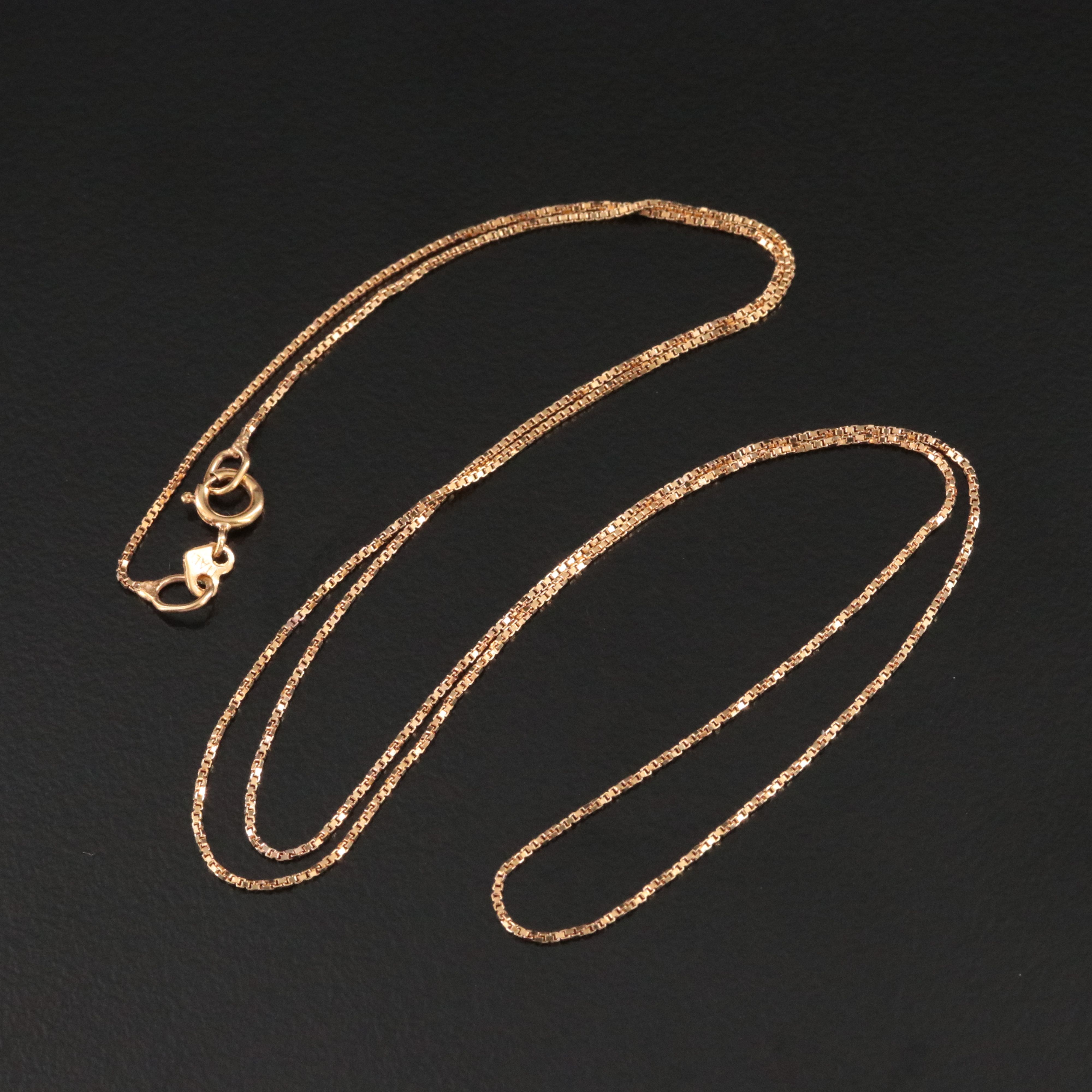 14K Box Chain Necklace