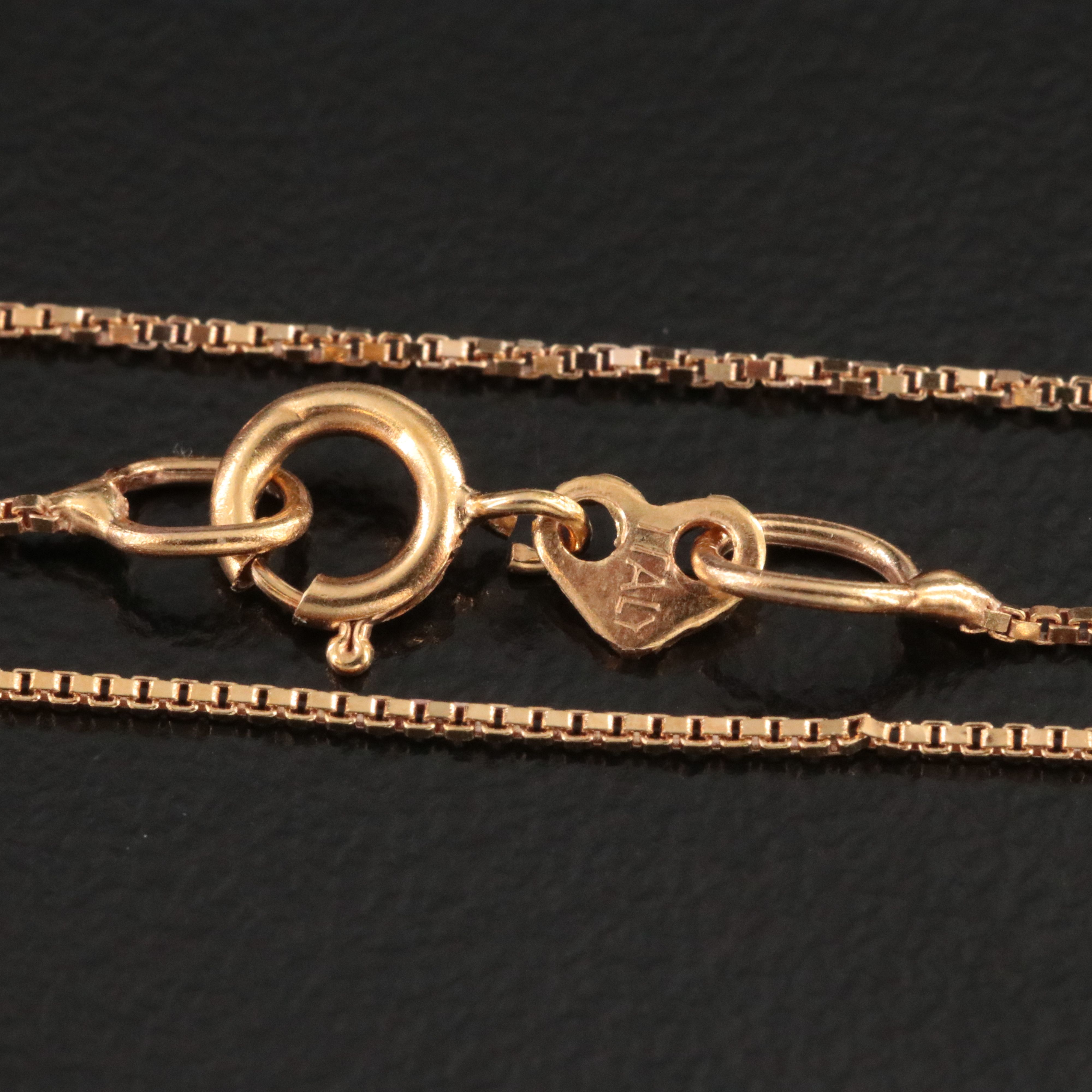 14K Box Chain Necklace