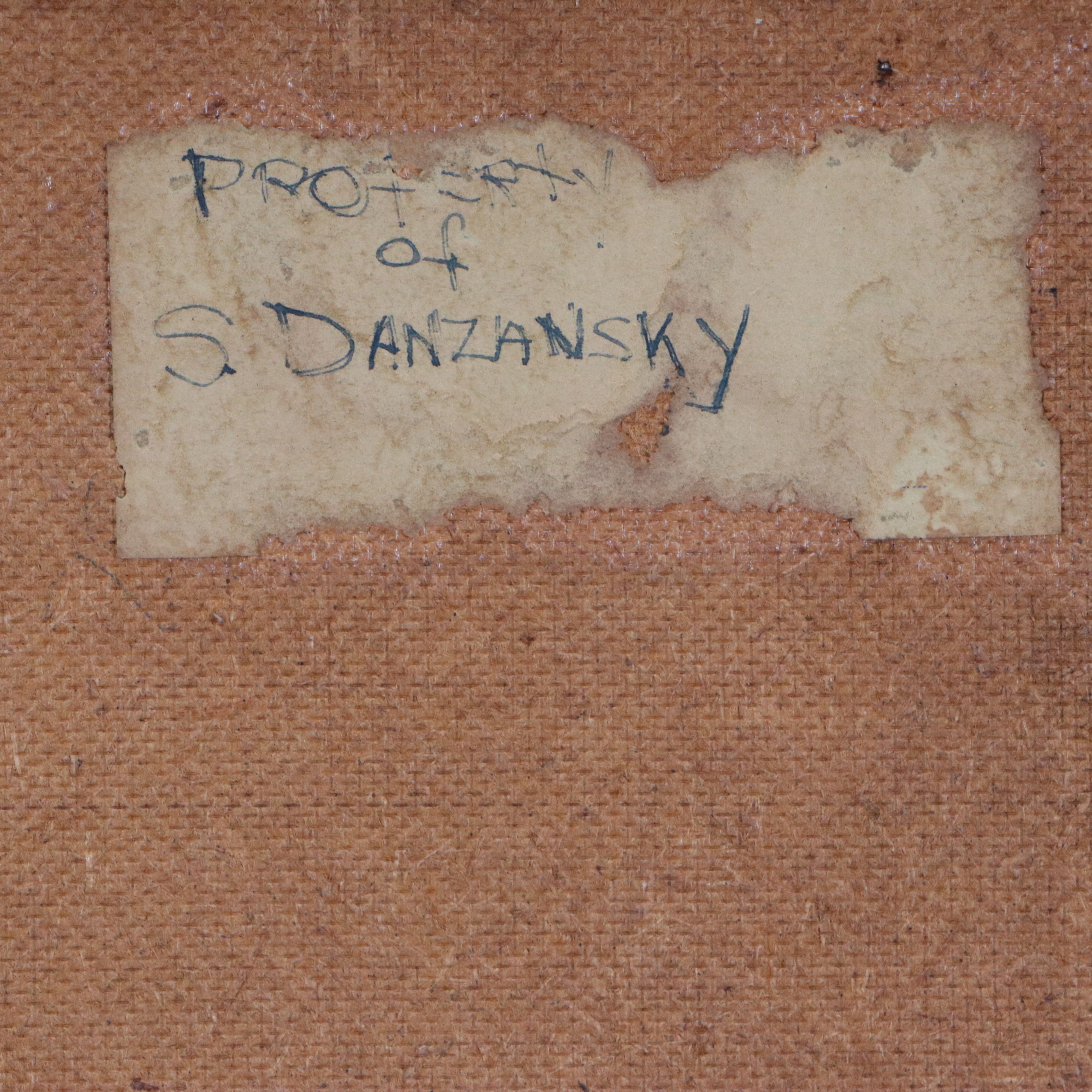 Gerald Koukal Gouache Painting of Boy on Beach, 20th Century